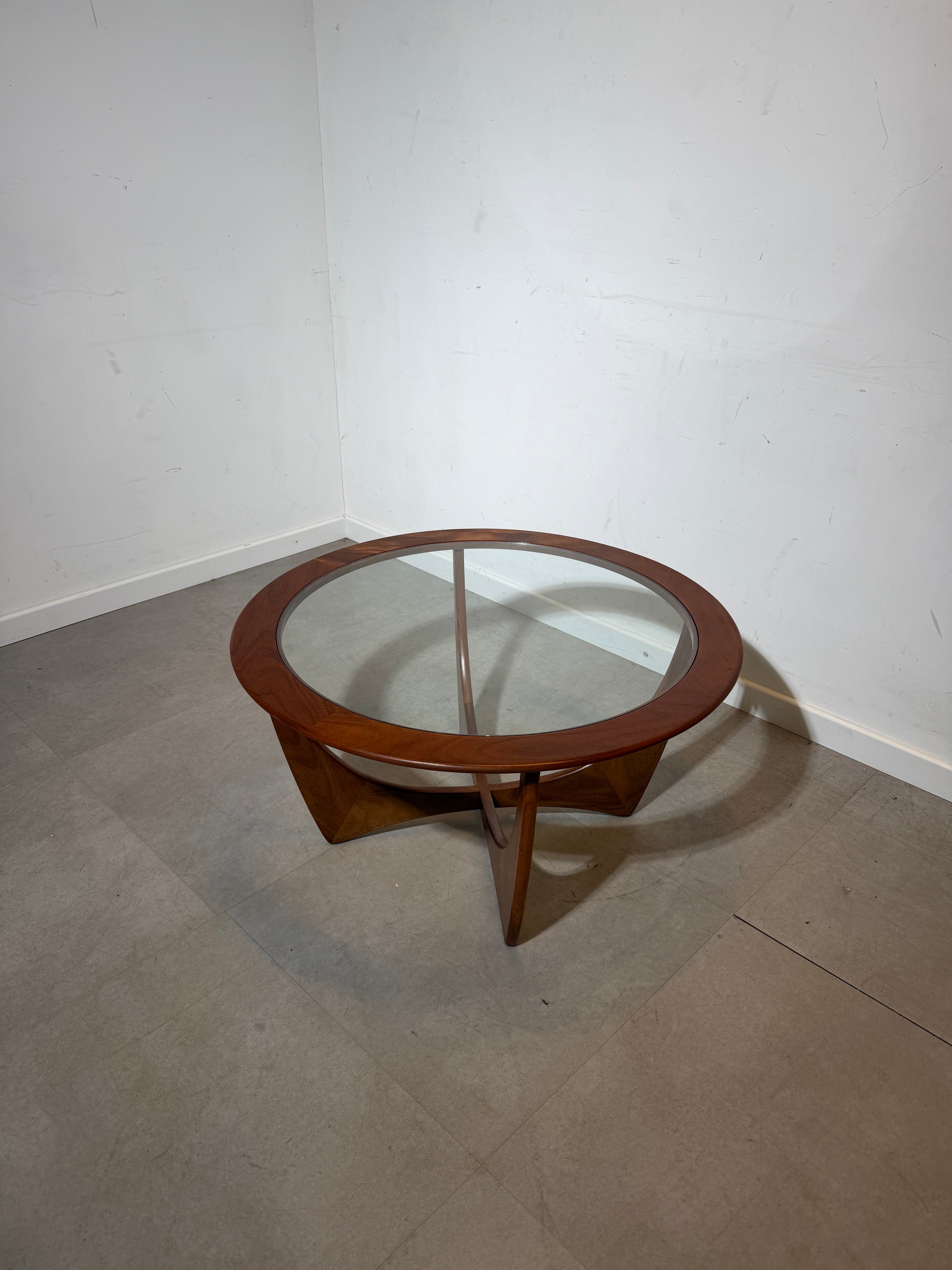 G-Plan “Astro” Coffee Table – Teak & Glass (1960s)