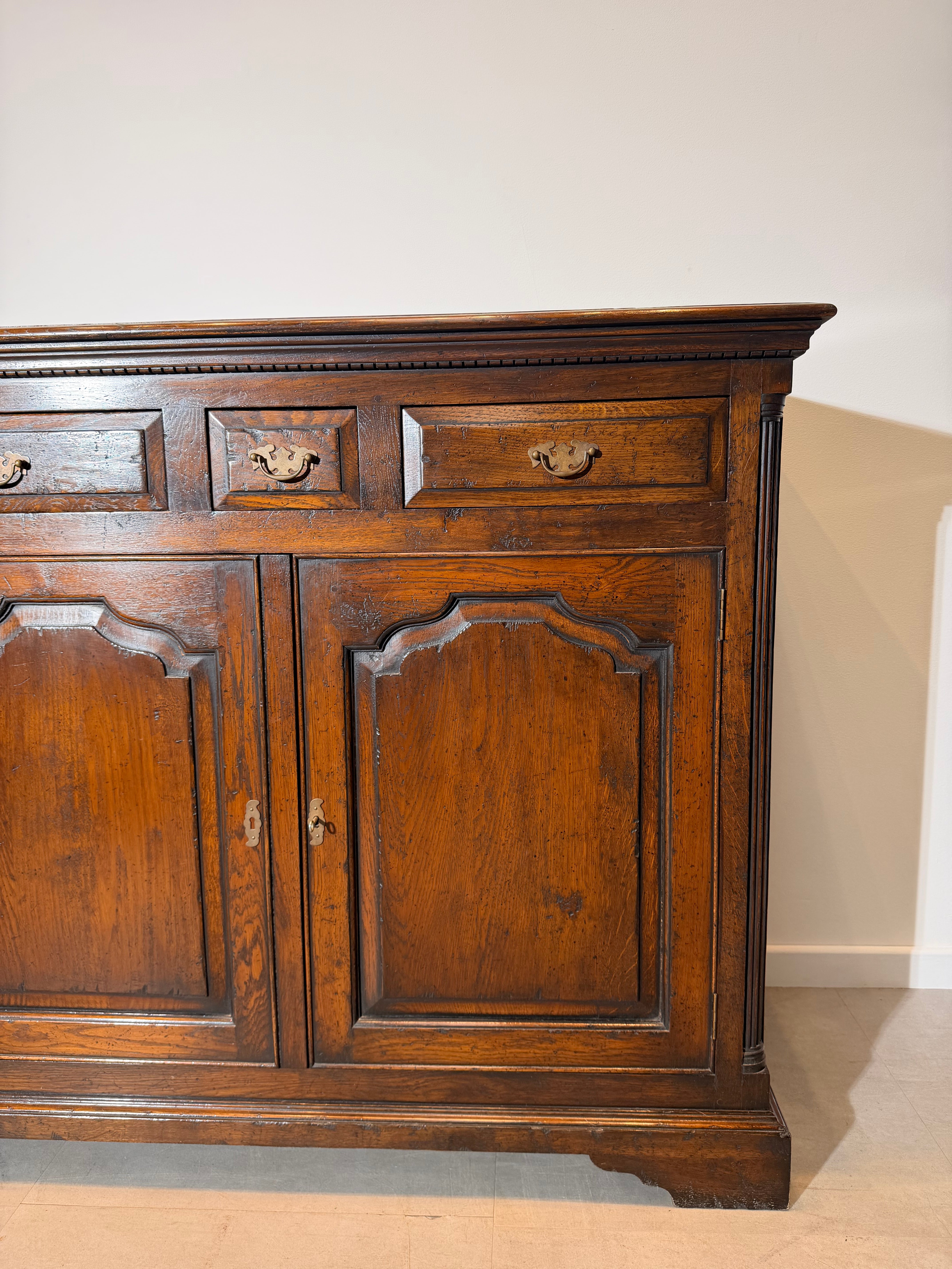 Old New England Oak Sideboard