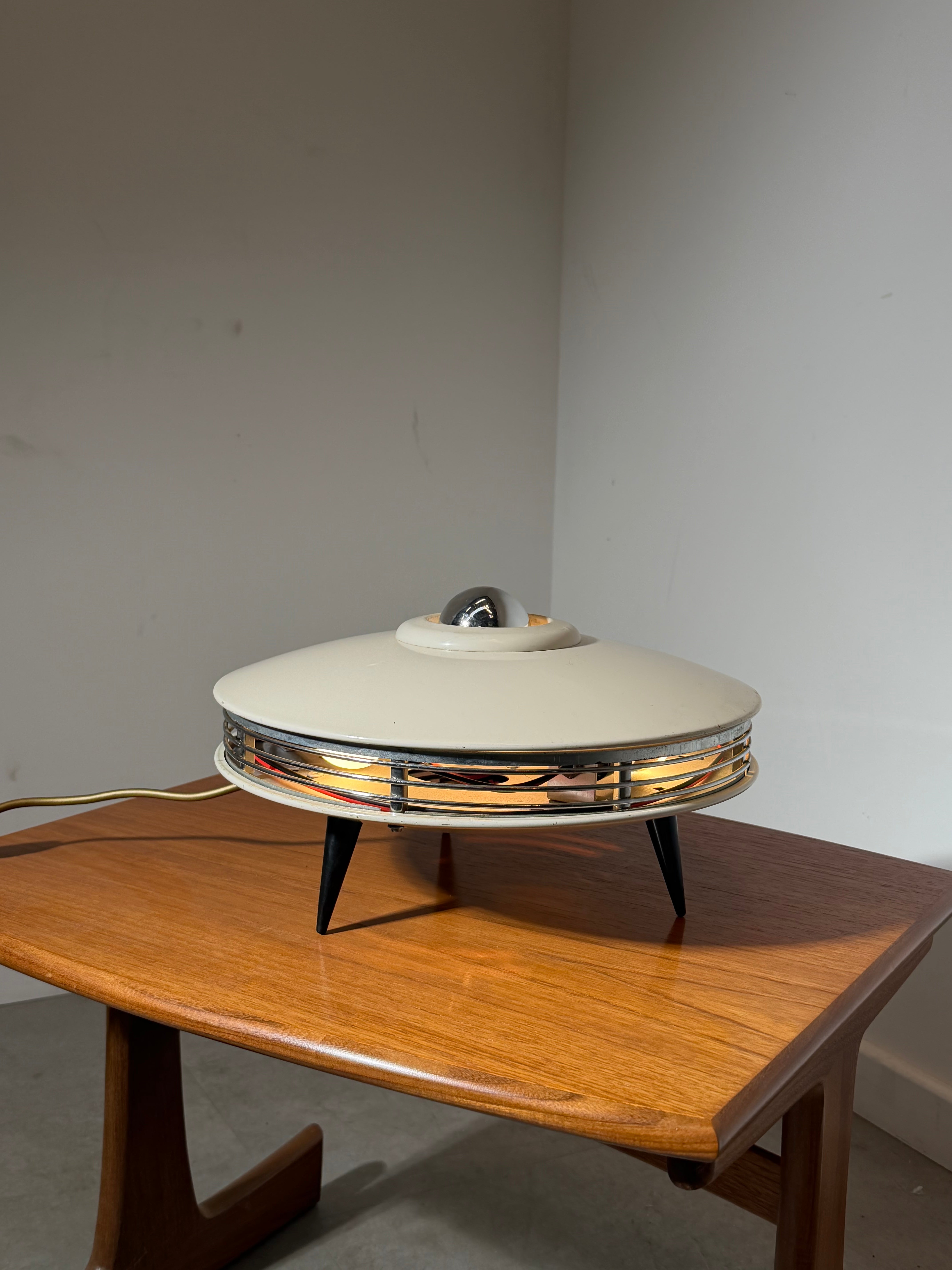 Vintage Space Age UFO Table Lamp