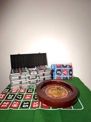 Complete Poker and Roulette Set