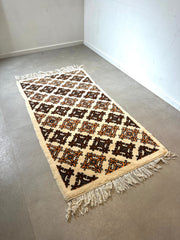 Vintage Tunisian Hand-Knotted Wool Rug