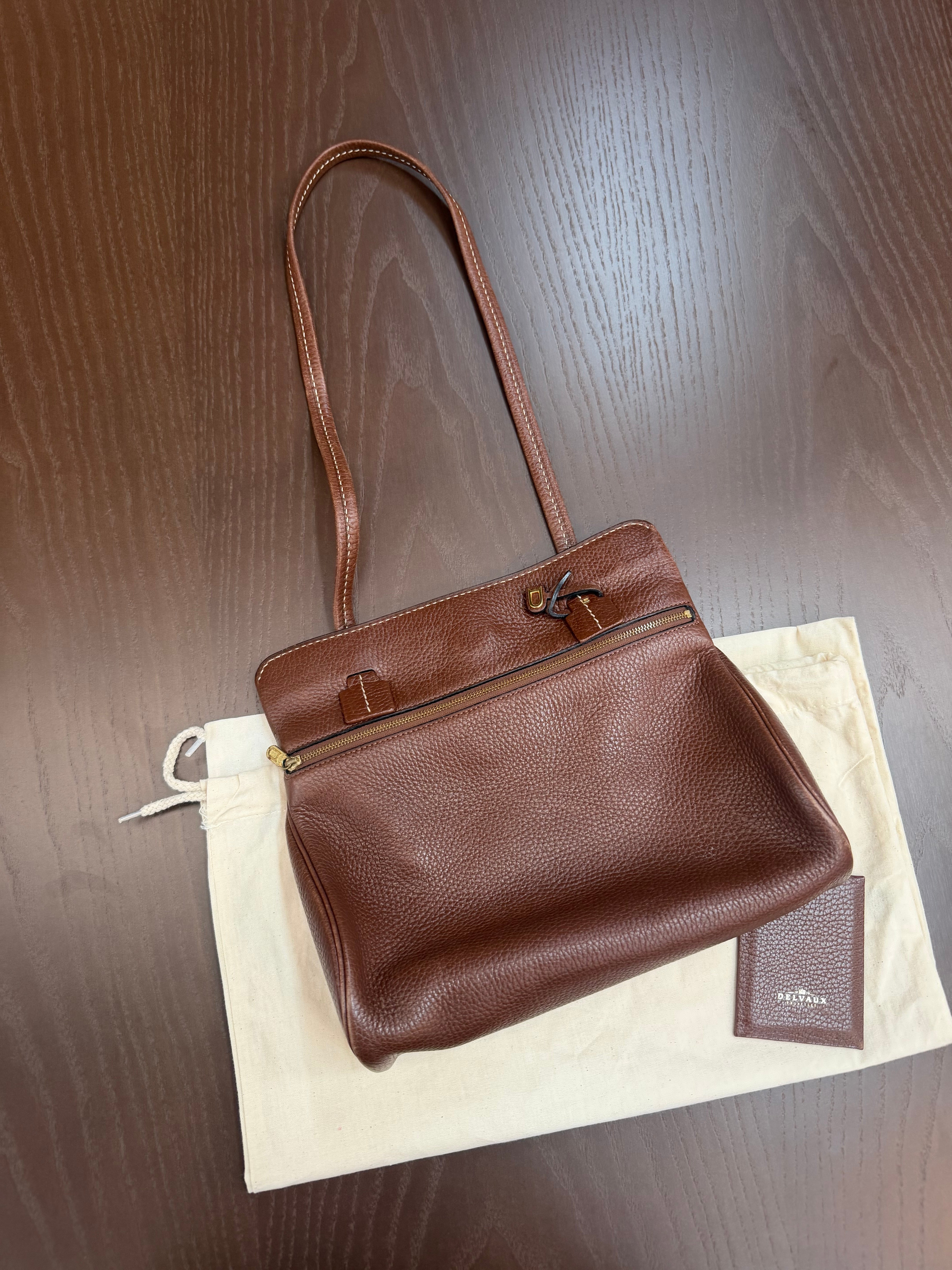 Delvaux Nuage Cognac Leather Brown