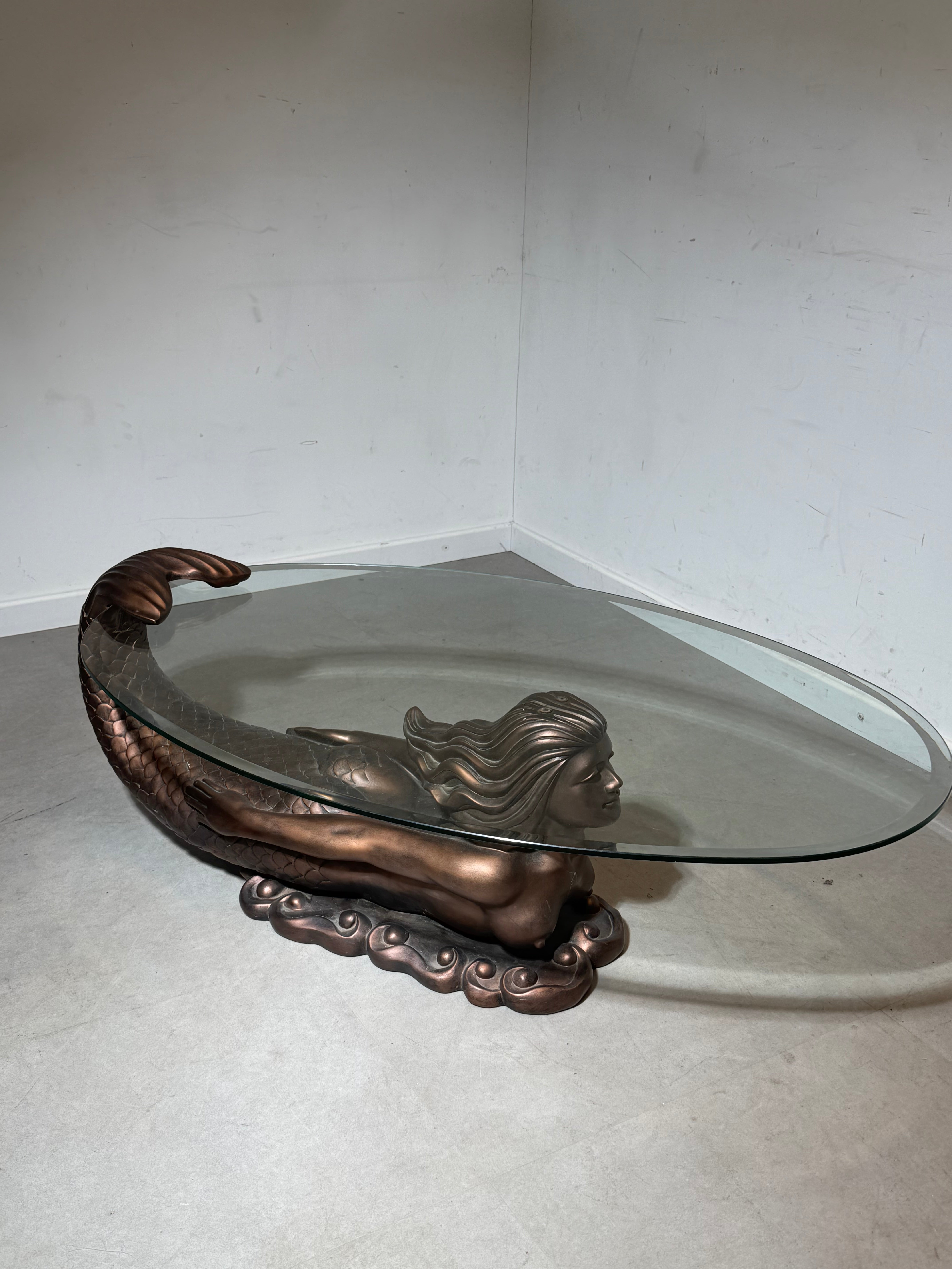 Mermaid Coffee Table – Sculptural Design – 125 cm