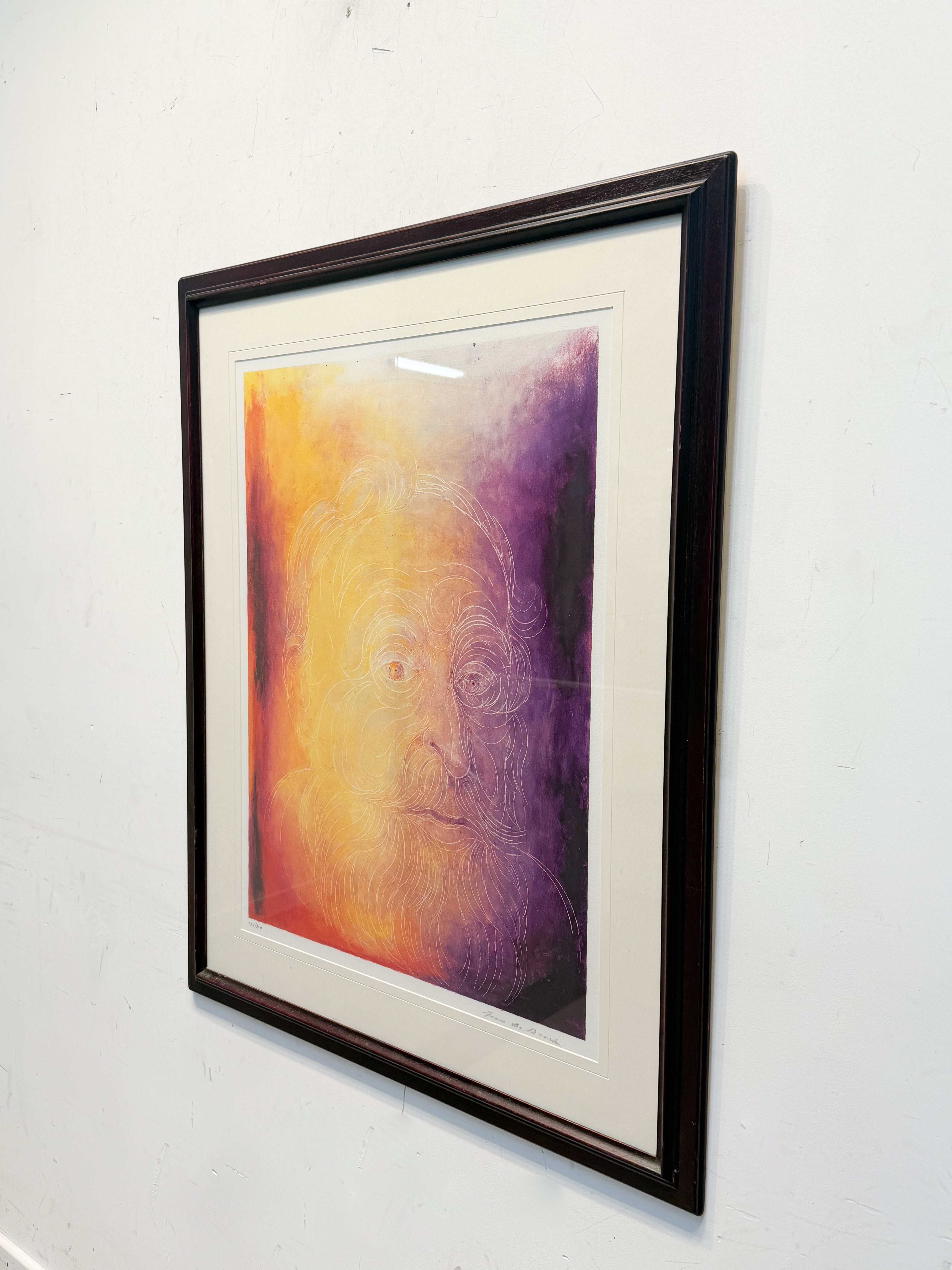 Felix De Boeck – Self Portrait Lithograph (Limited Edition 191/200) – 82 x 100 cm