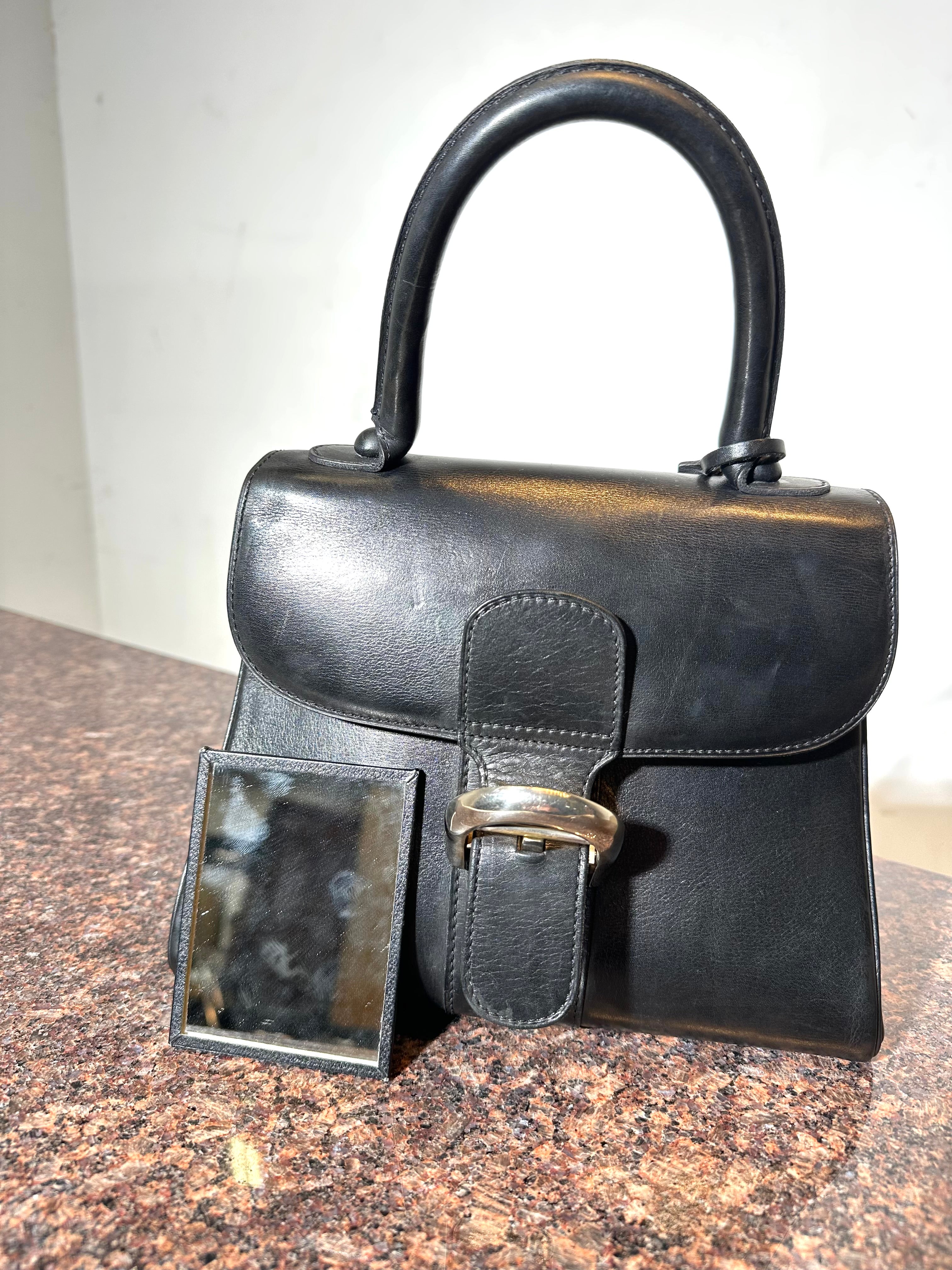 Sac à main Delvaux « Brillant PM » – Cuir noir