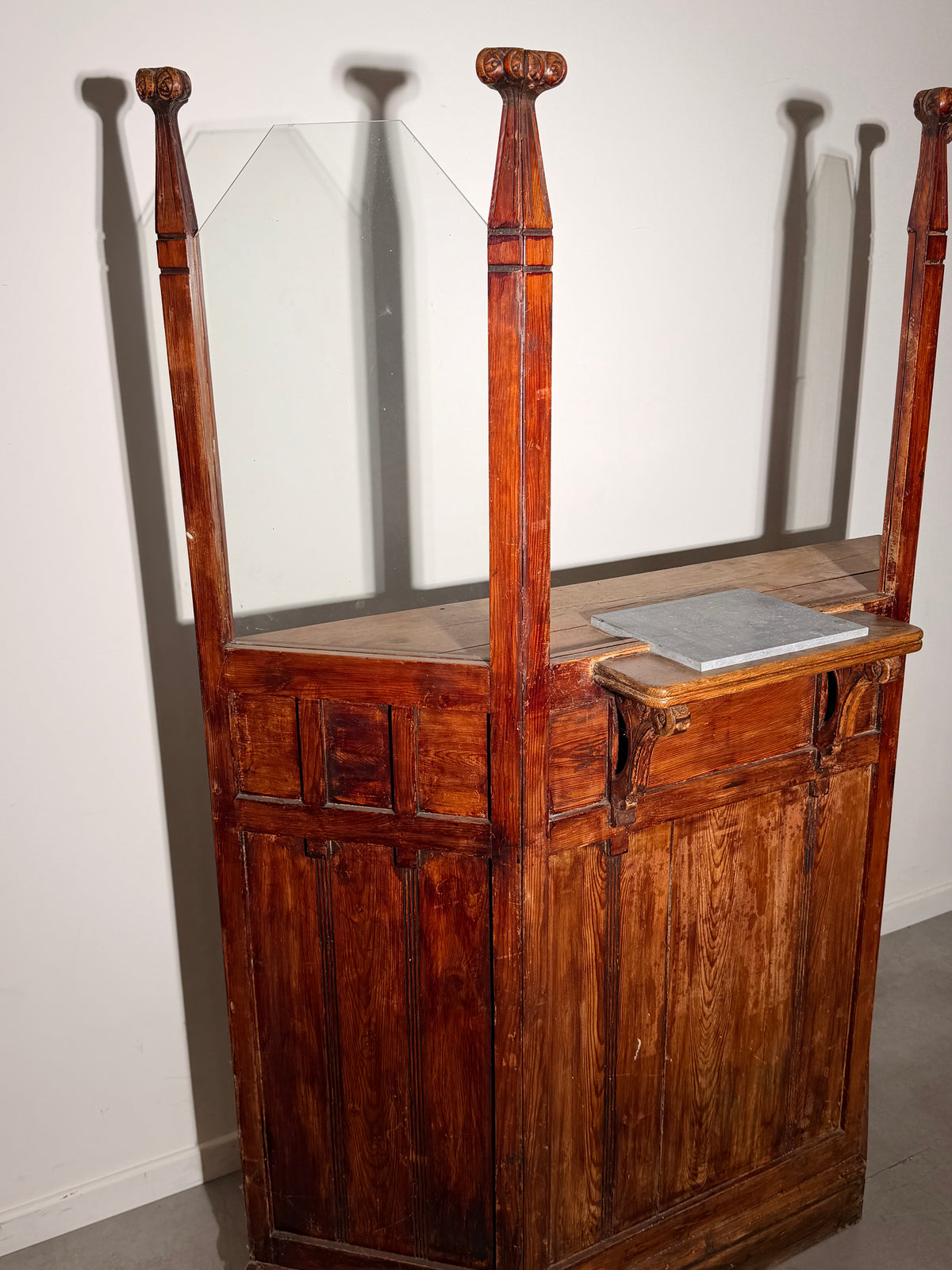 Antique Gothic Revival Shop Counter
