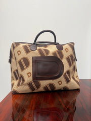 Delvaux 1973 Monogram Canvas Travel Bag – Top Handle