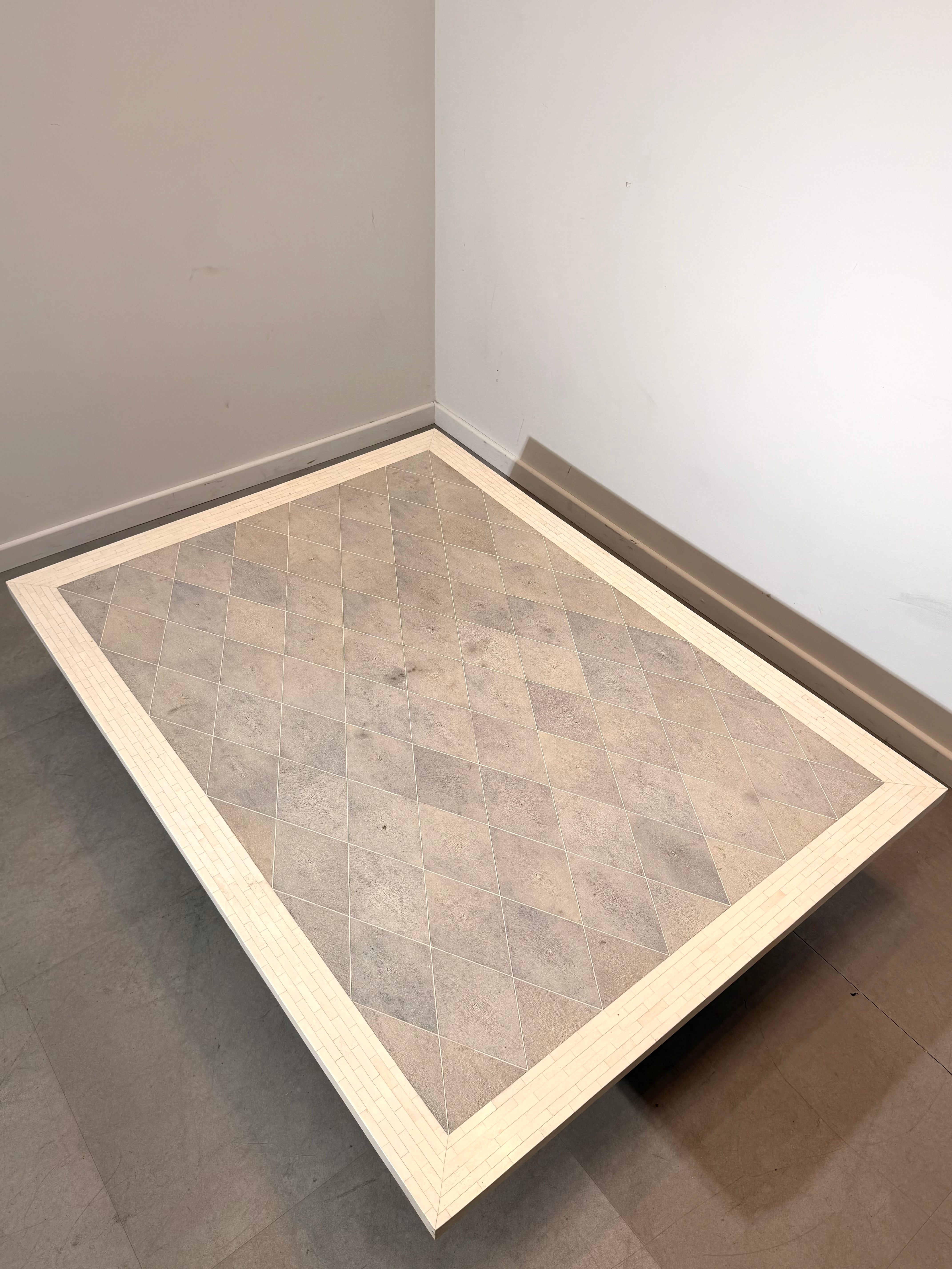 Galuchat Coffee Table – Shagreen Top