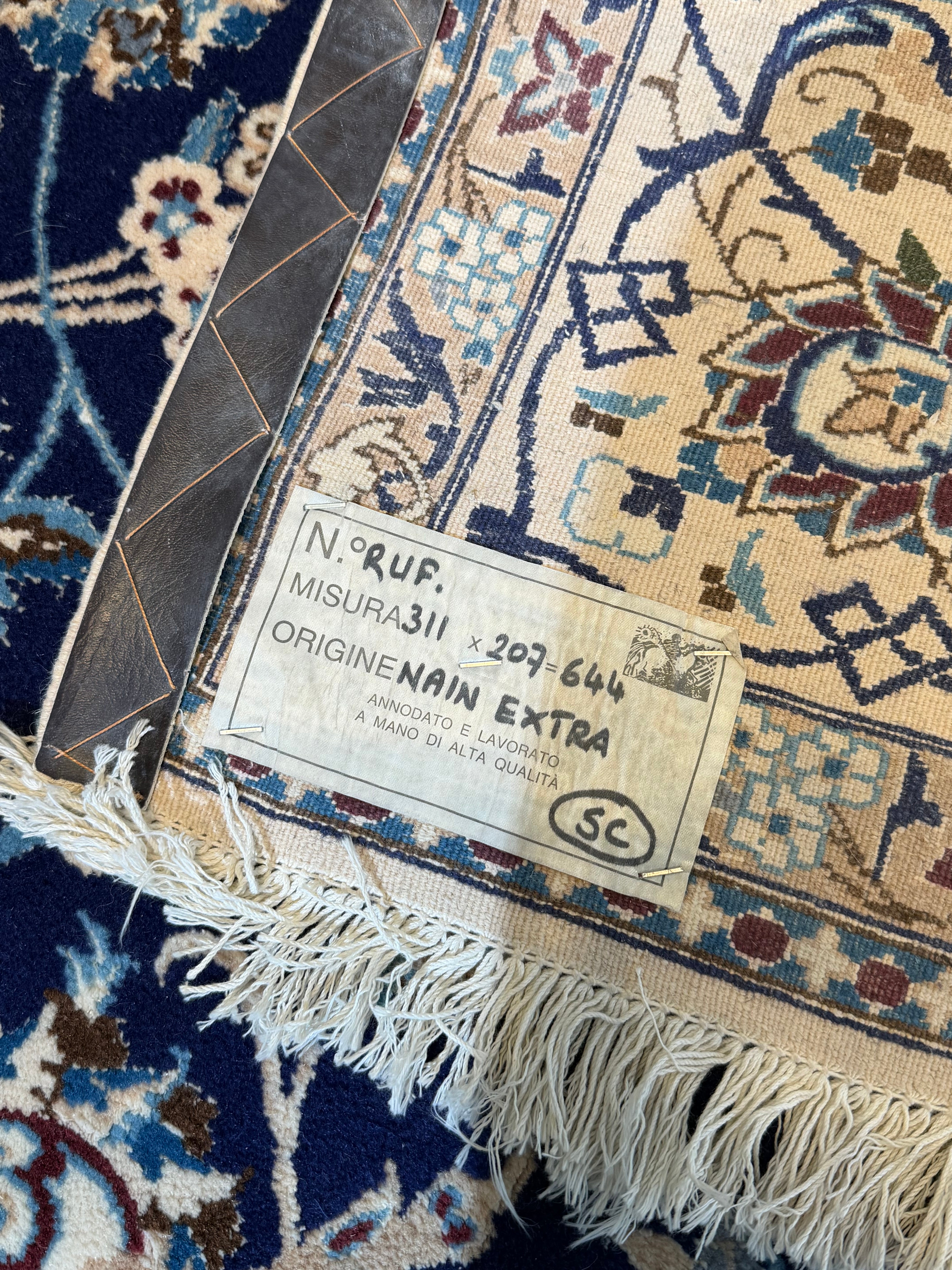 Large Persian Nain Rug – Hand Knotted Wool & Silk – 311 x 207 cm