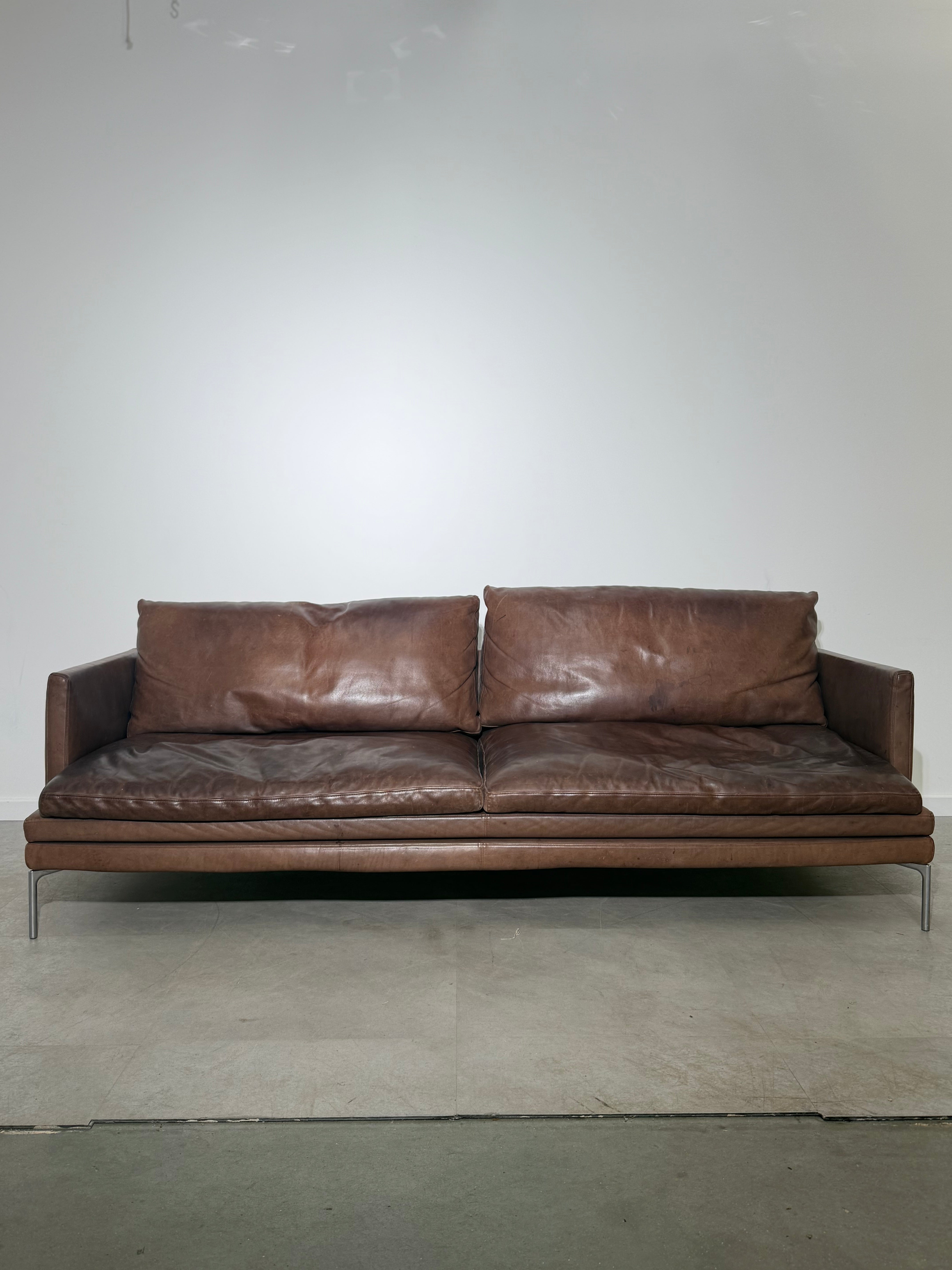 Zanotta “William” Sofa – Cognac Leather