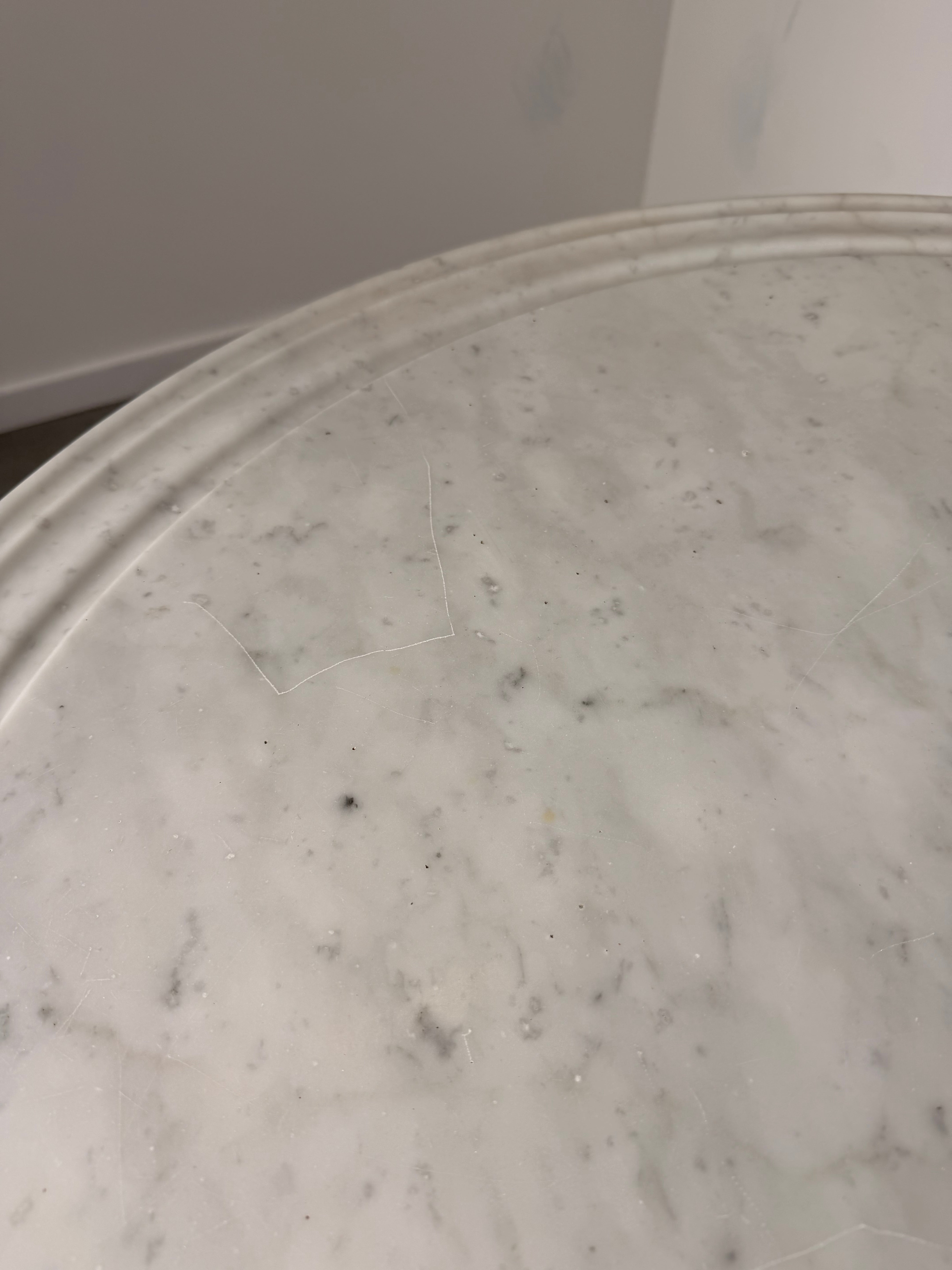 Antique Victorian Marble Top Centre Table in Solid Mahogany