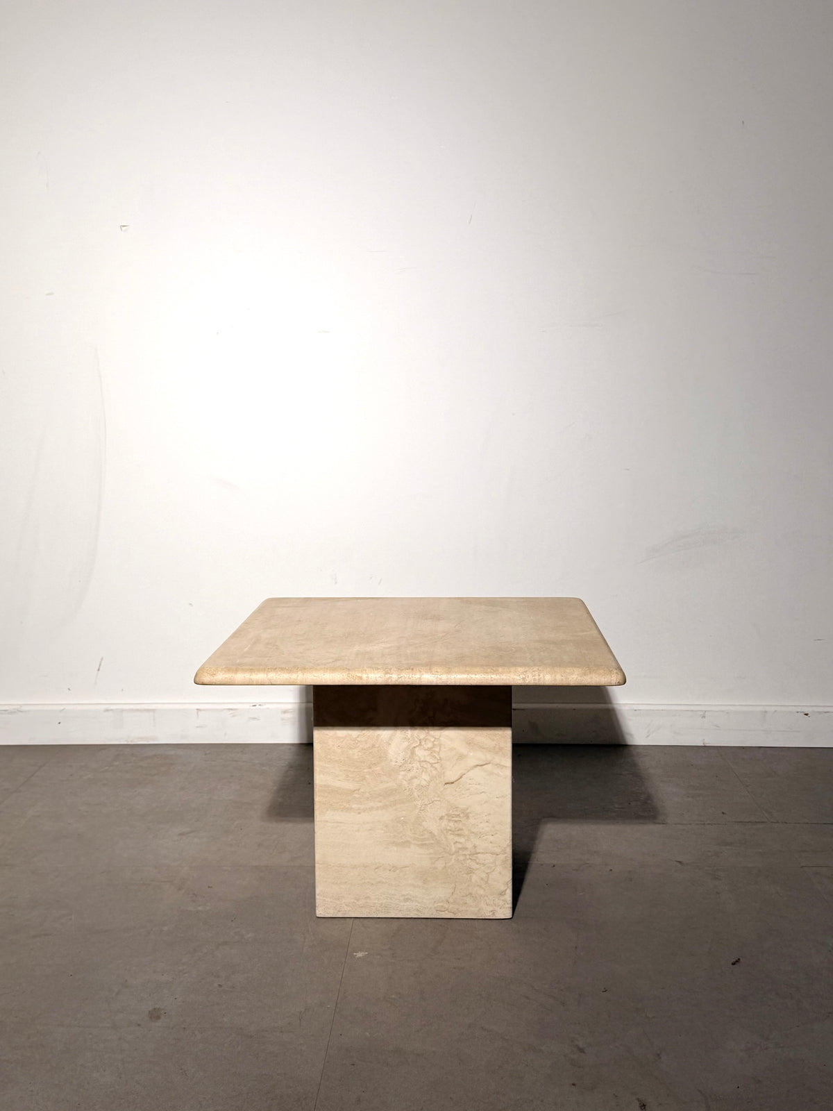 Vintage Travertine Side Table