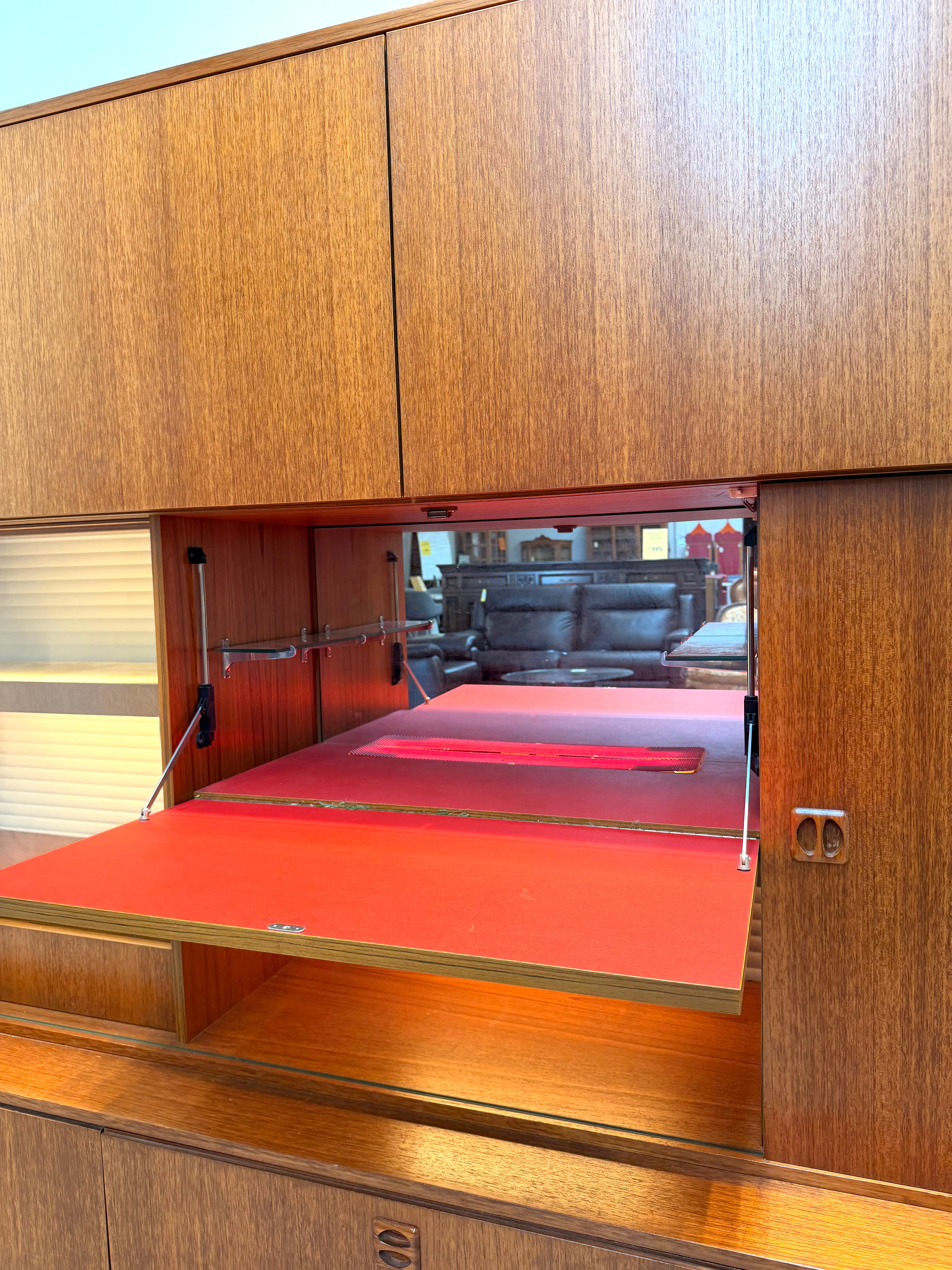 Danish Mid-Century Modern Teak Wall Unit