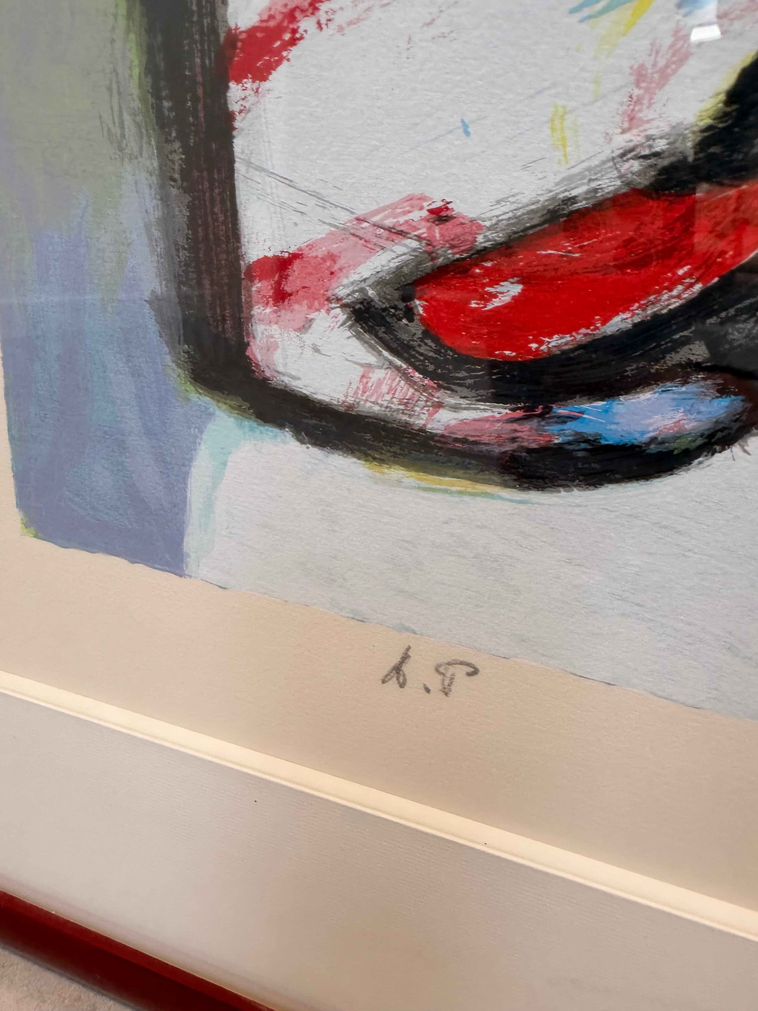 Jan Cobbaert Abstract Composition – Signed Limited Edition Lithograph