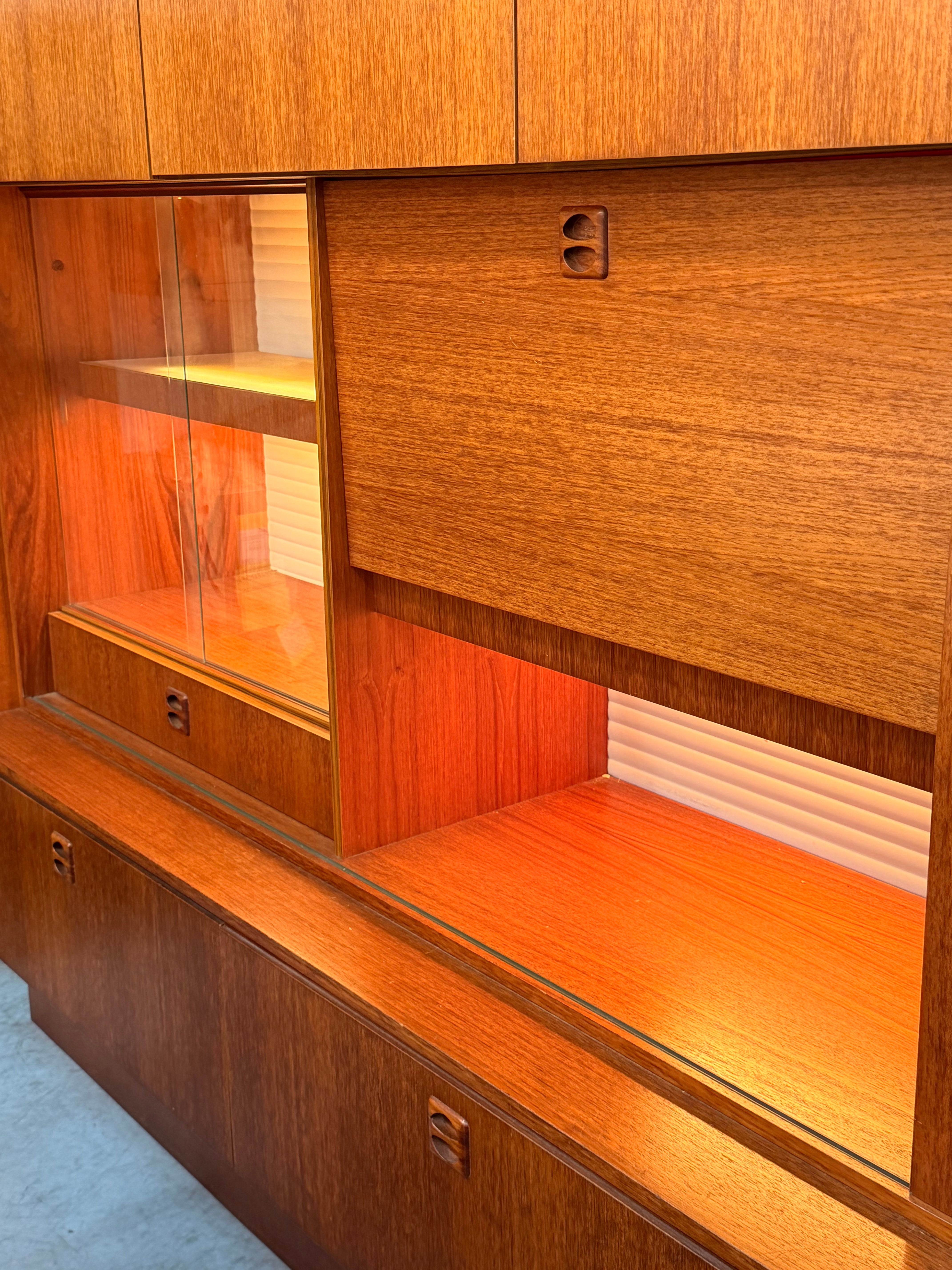 Danish Mid-Century Modern Teak Wall Unit
