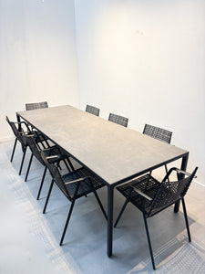 Tribù Dining Table with 8 Armchairs