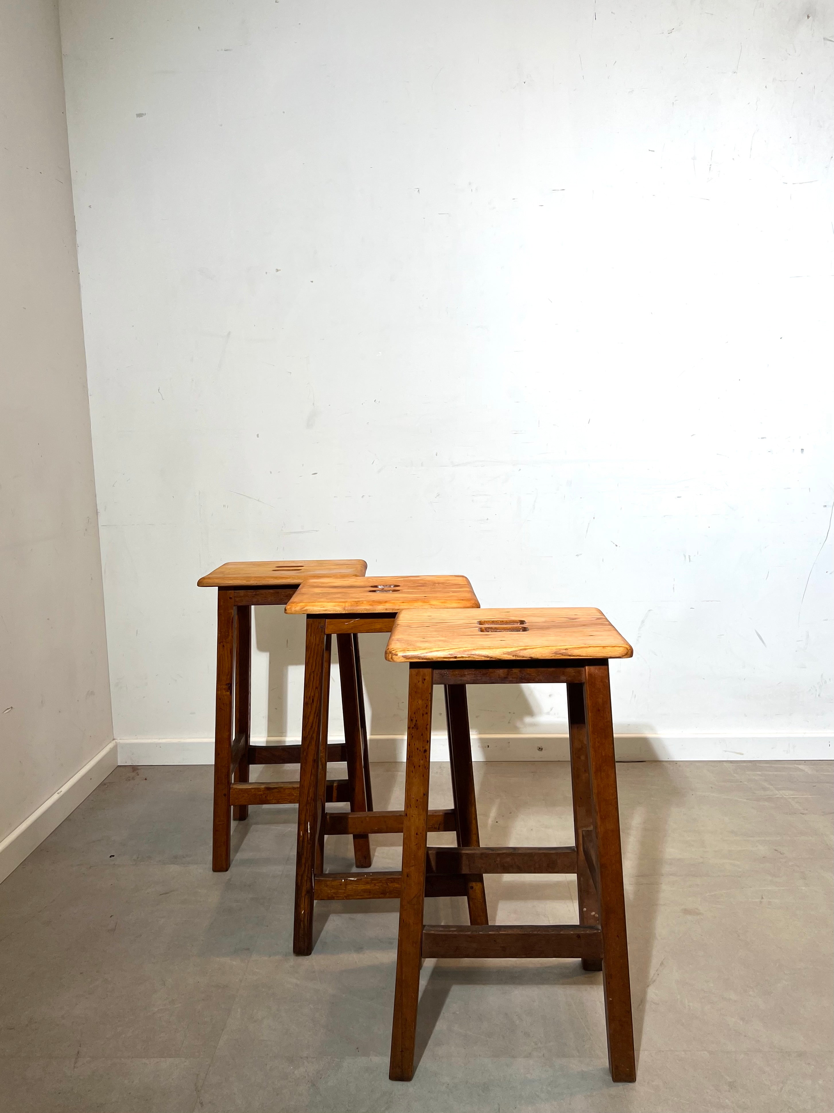 Vintage Wooden Bar Stool