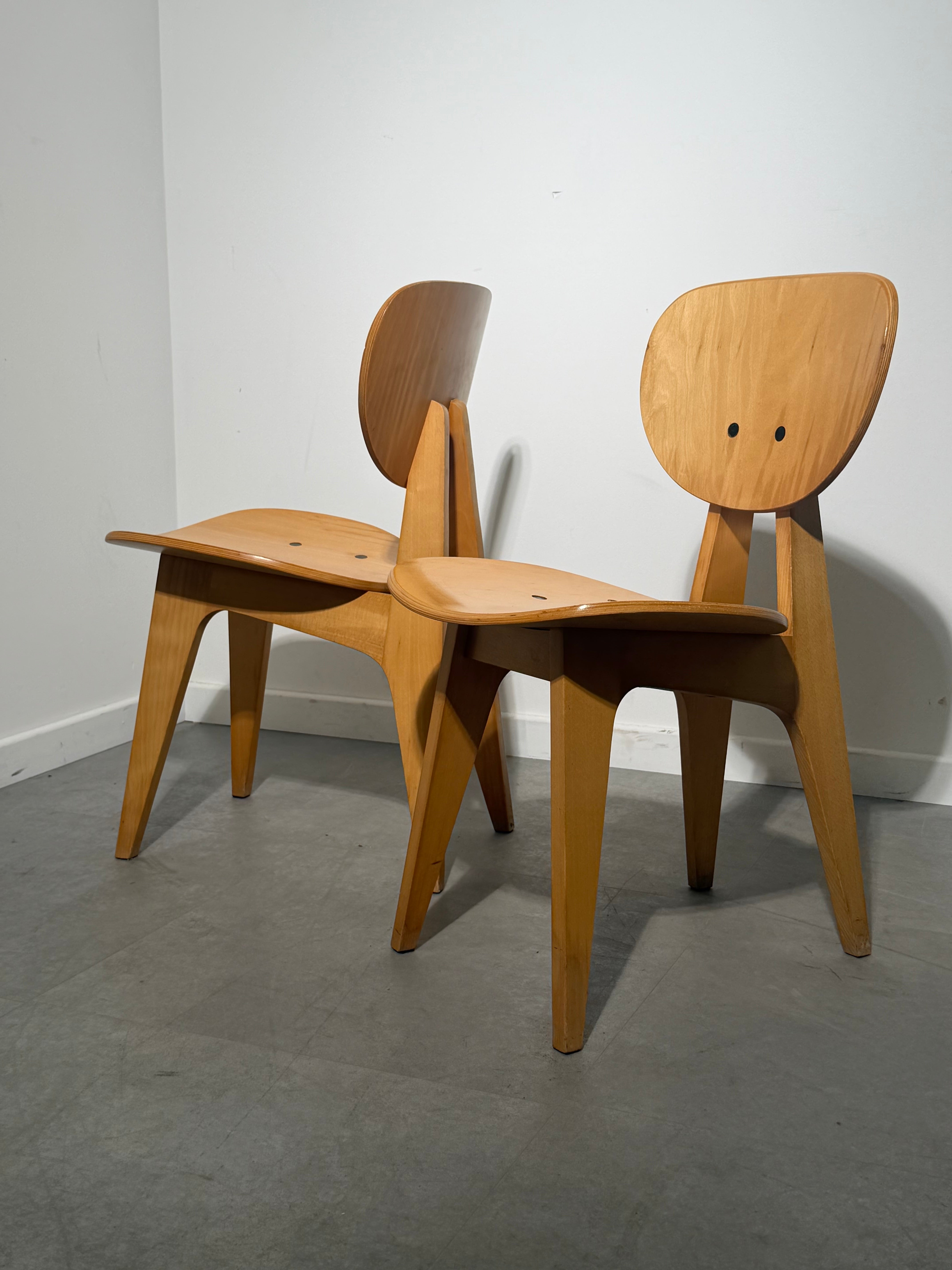 Vintage Junzo Sakakura Model 3221 Chairs for Tendo Mokko – Japan, 1950s - Pair