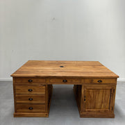 Bureau « XL Double Face » en teck recyclé