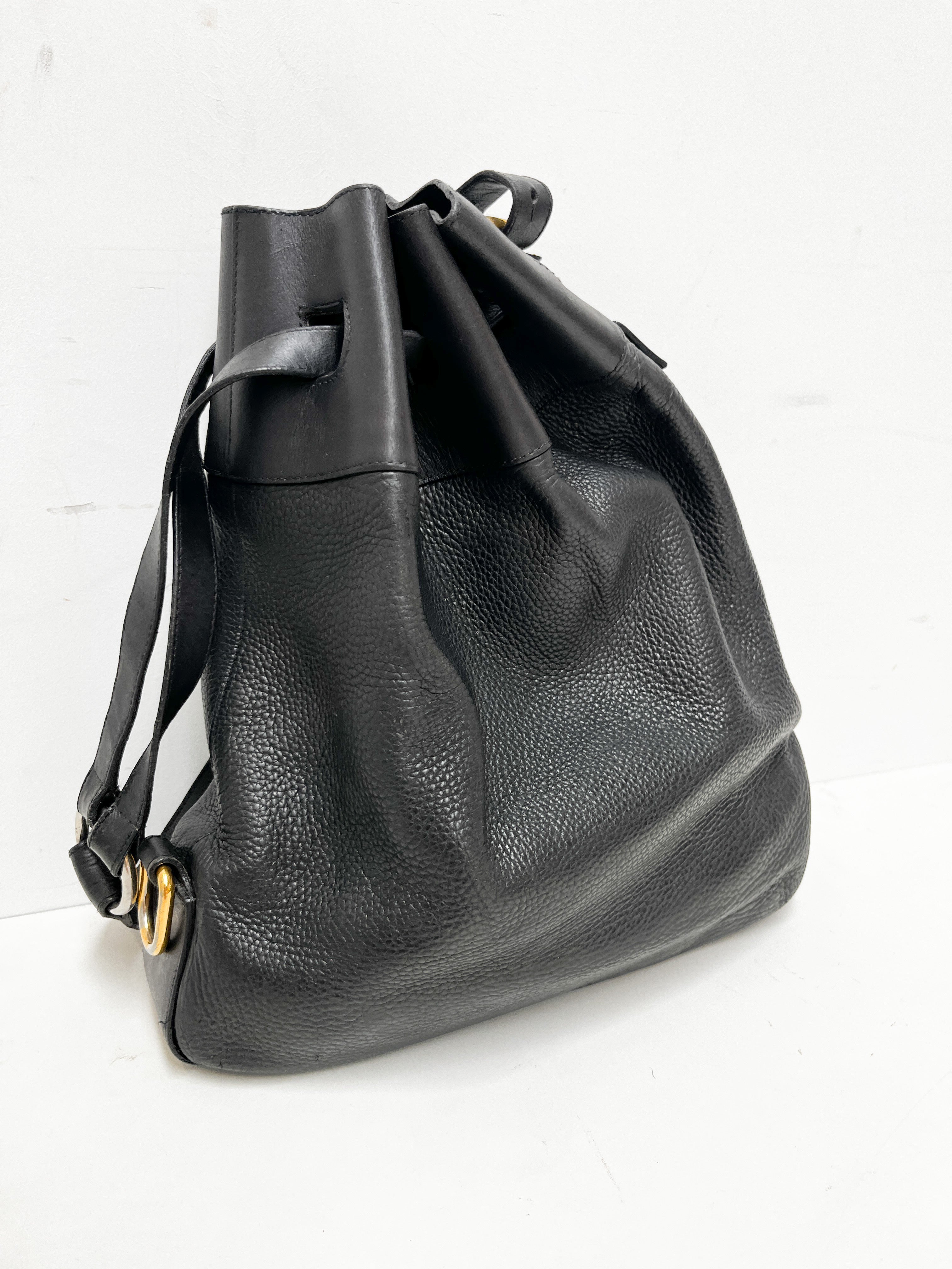 Delvaux black catogan trotteur bag