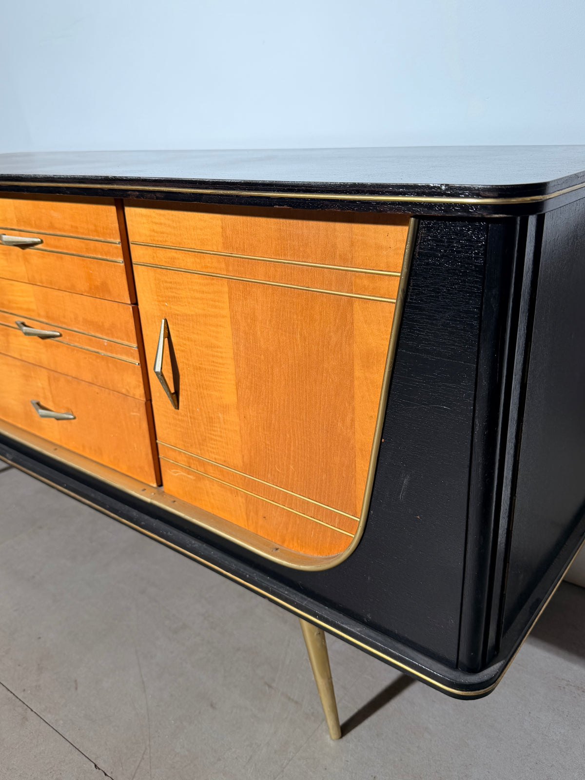Vintage 1950s Rockabilly Sideboard