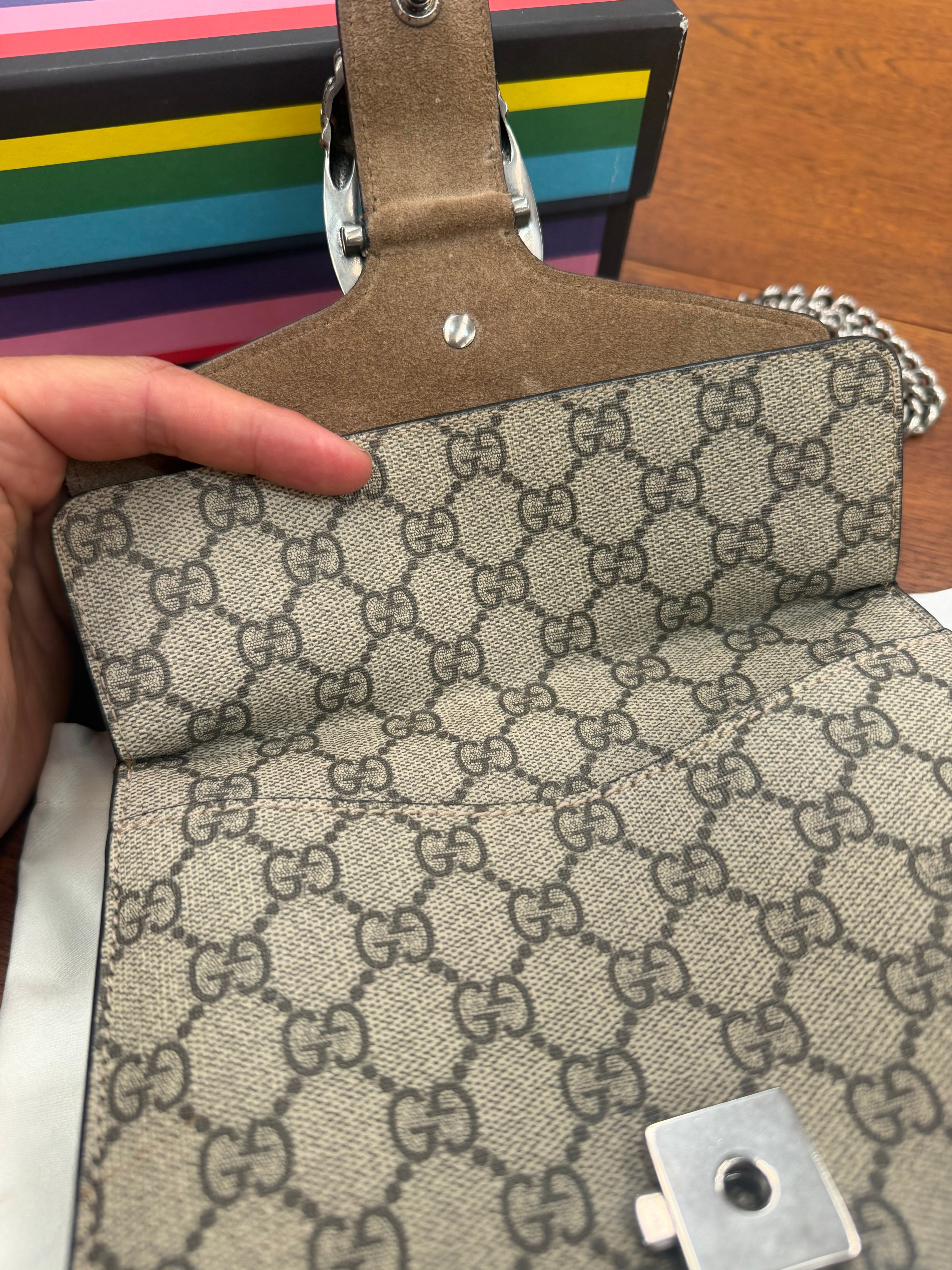 Gucci Dionysus GG Supreme Crossbody Bag – Complete Set