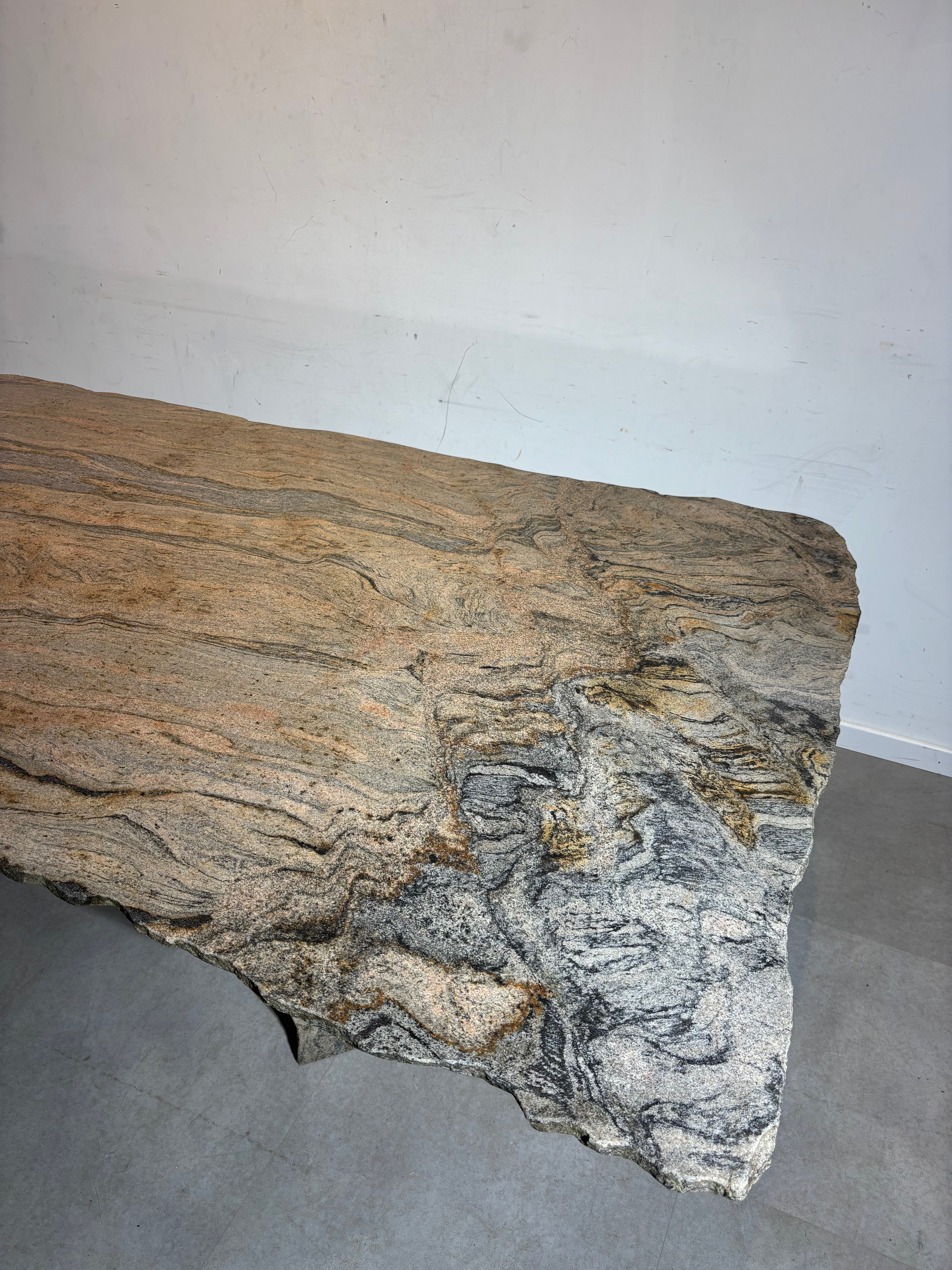 Vintage Quartzite Marble Dining Table