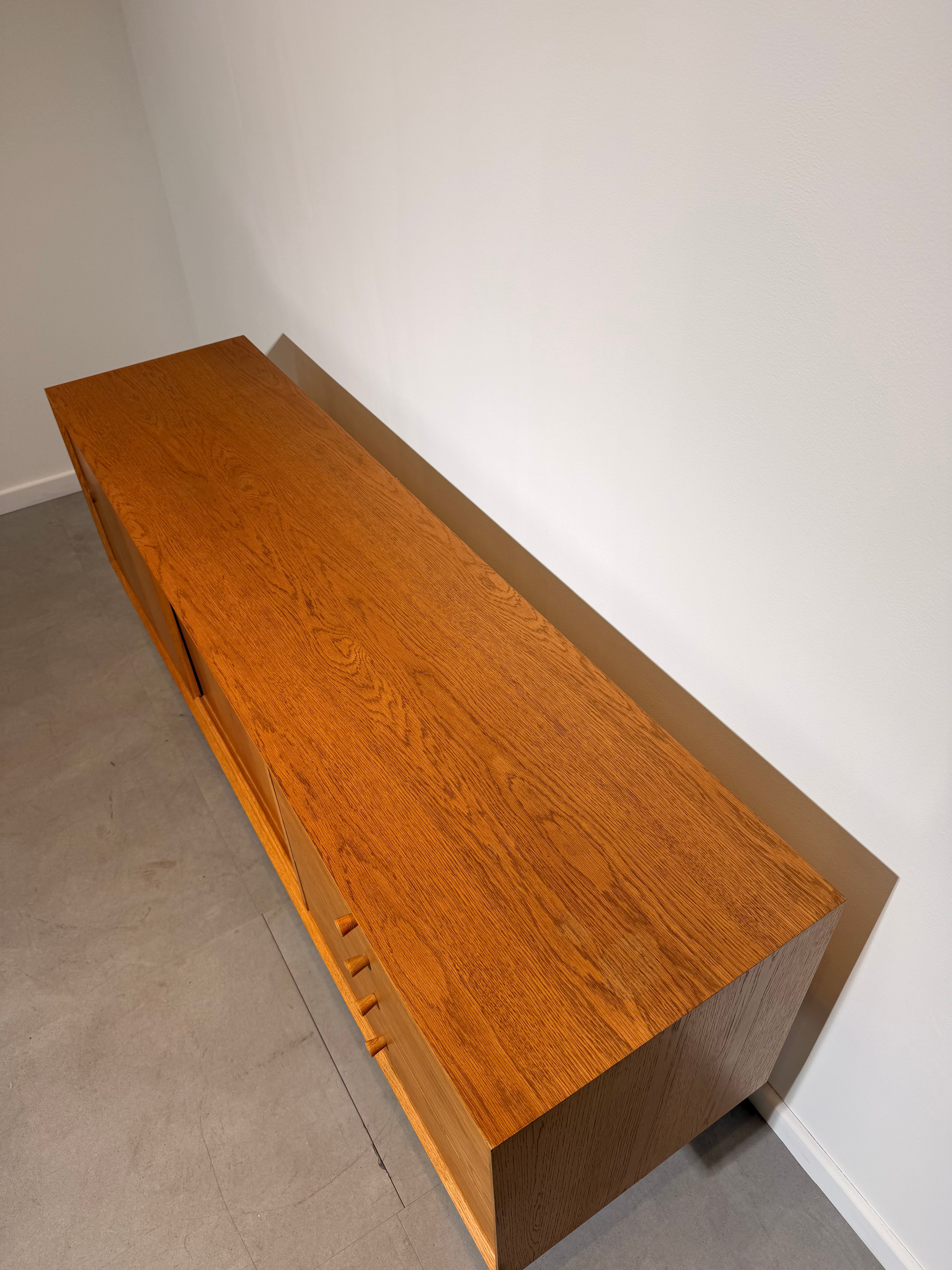 Vintage Teak Sideboard with Sliding Doors