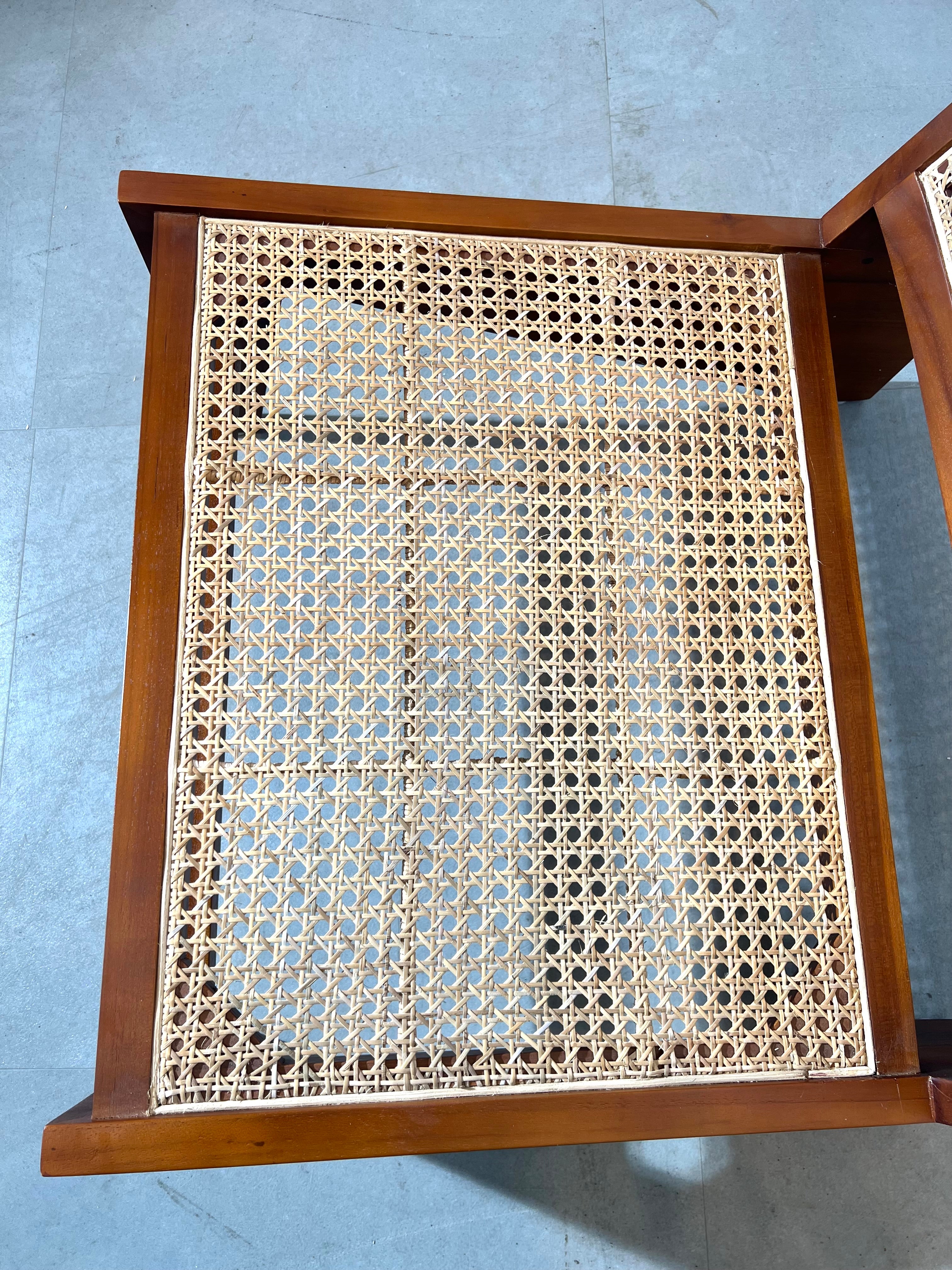 Kangaroo Lounge Chair In Teak & Rattan