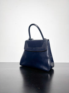 Delvaux Vintage Navy Blue Handbag