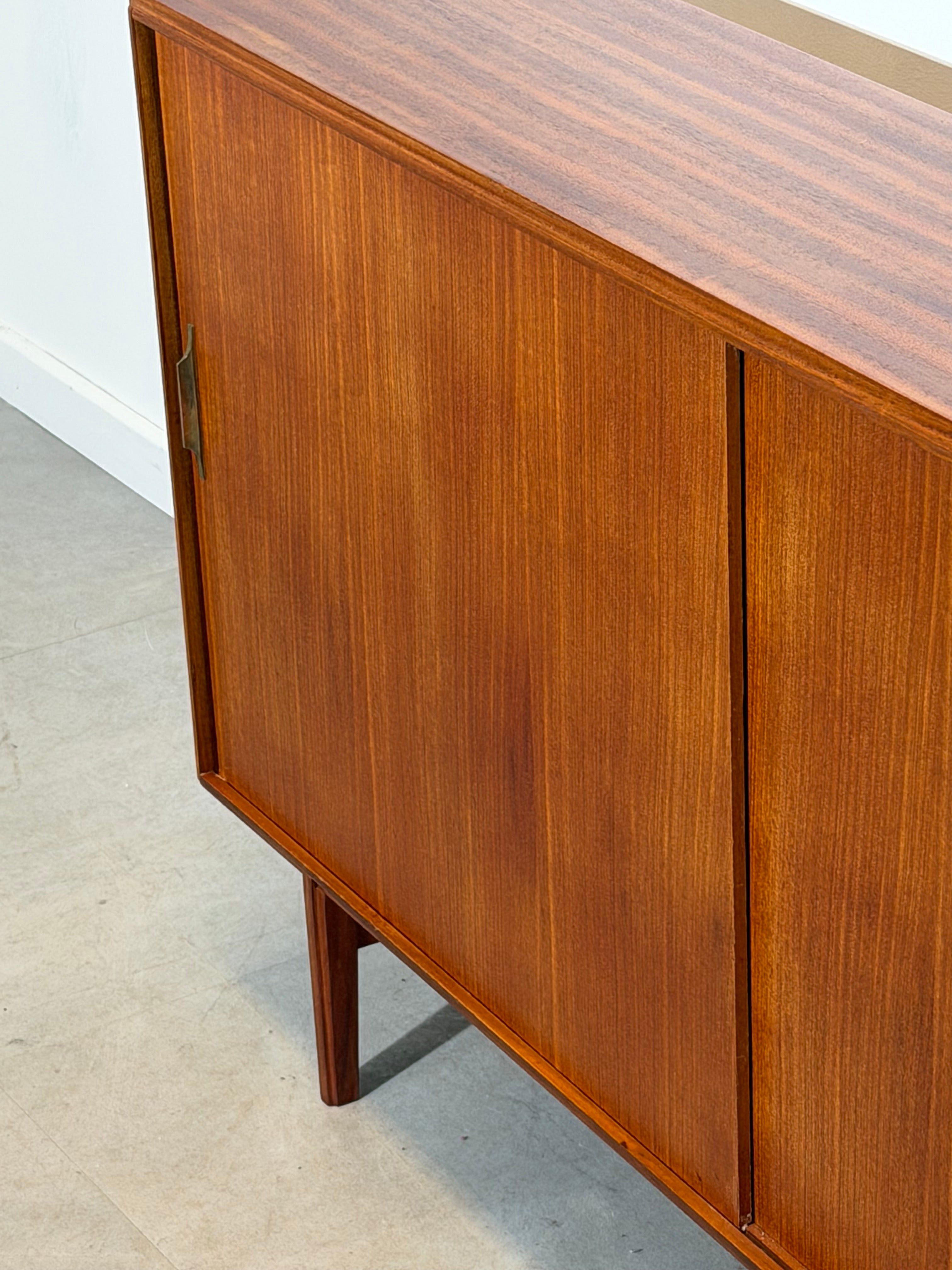 Mid-Century Teak Sliding Door Sideboard