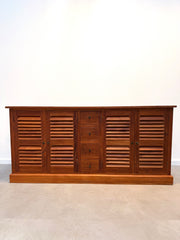 Teak Sideboard with Louvered Doors
