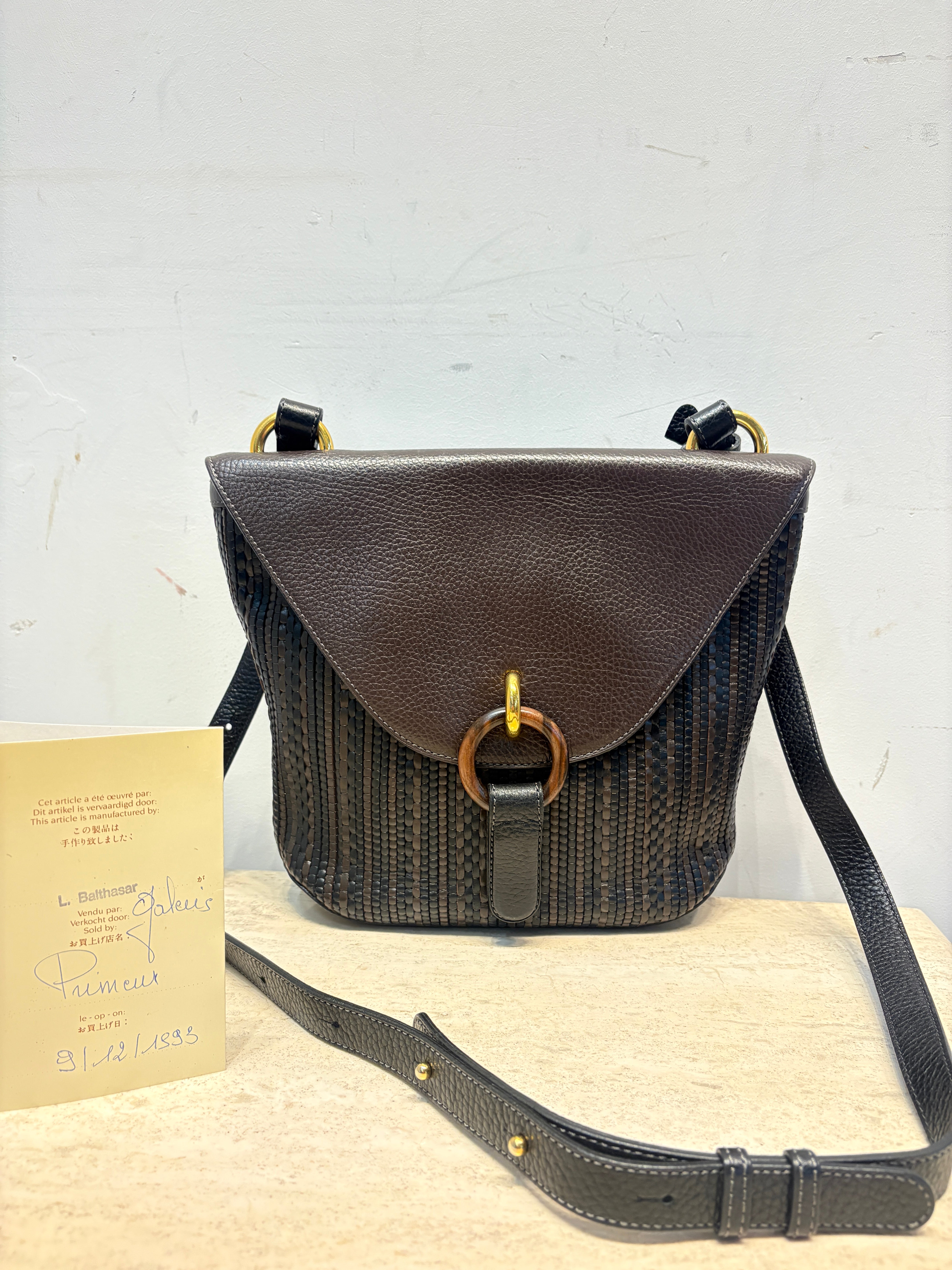 Delvaux Primeur Toile de Cuire