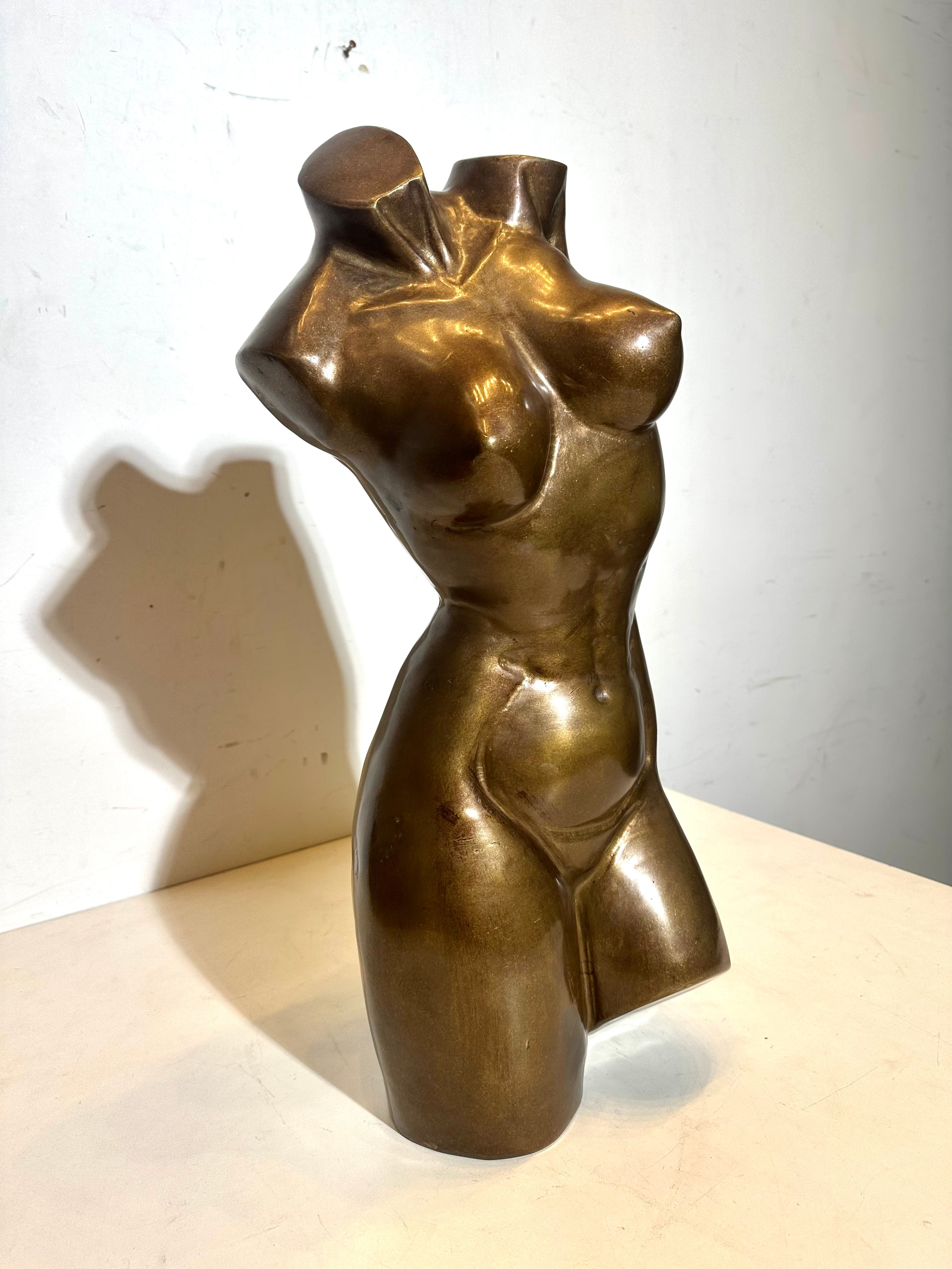 Bronze Female Torso Sculpture