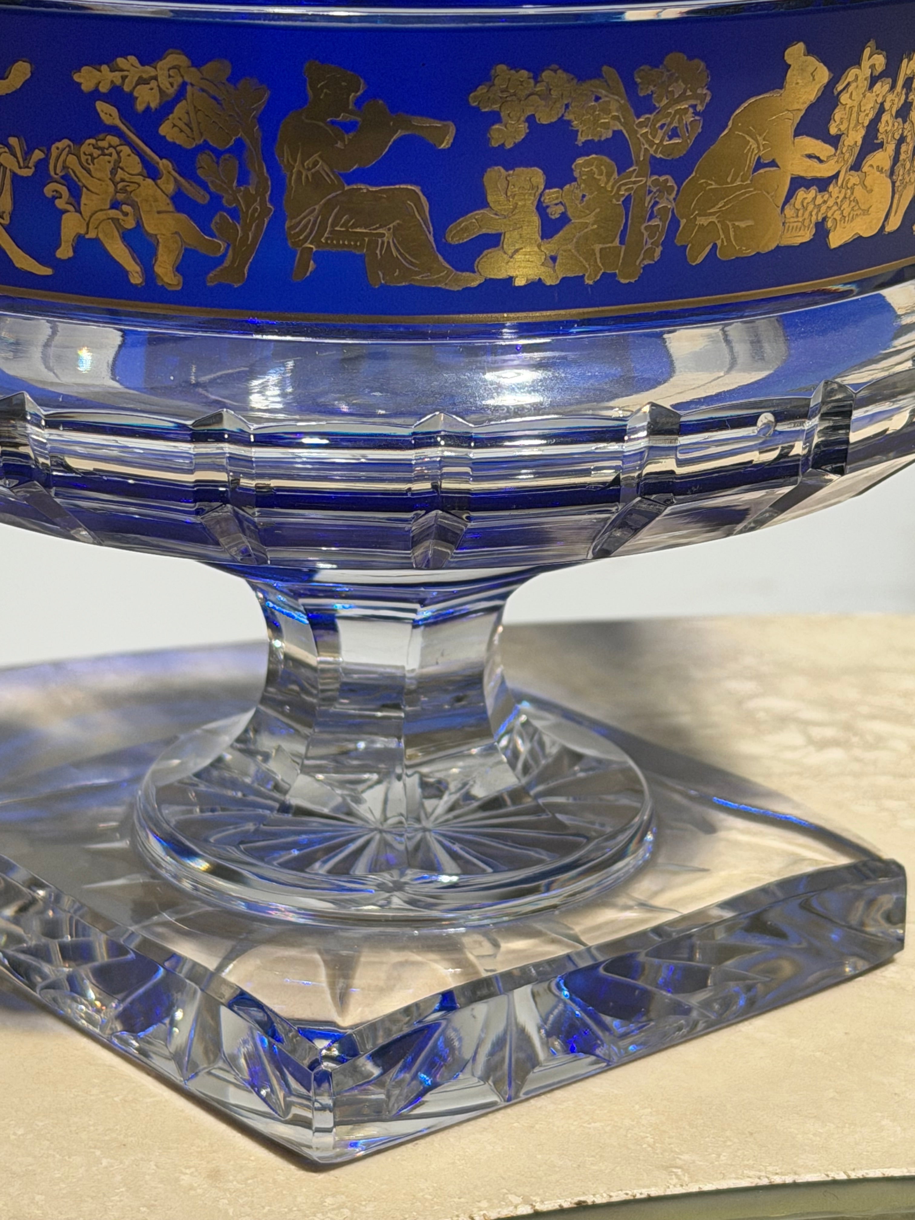 Val Saint Lambert Coupe “Danse de Flore” in Crystal