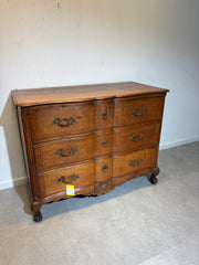 19e-eeuwse Franse eikenhouten ladekast – Louis XV-stijl