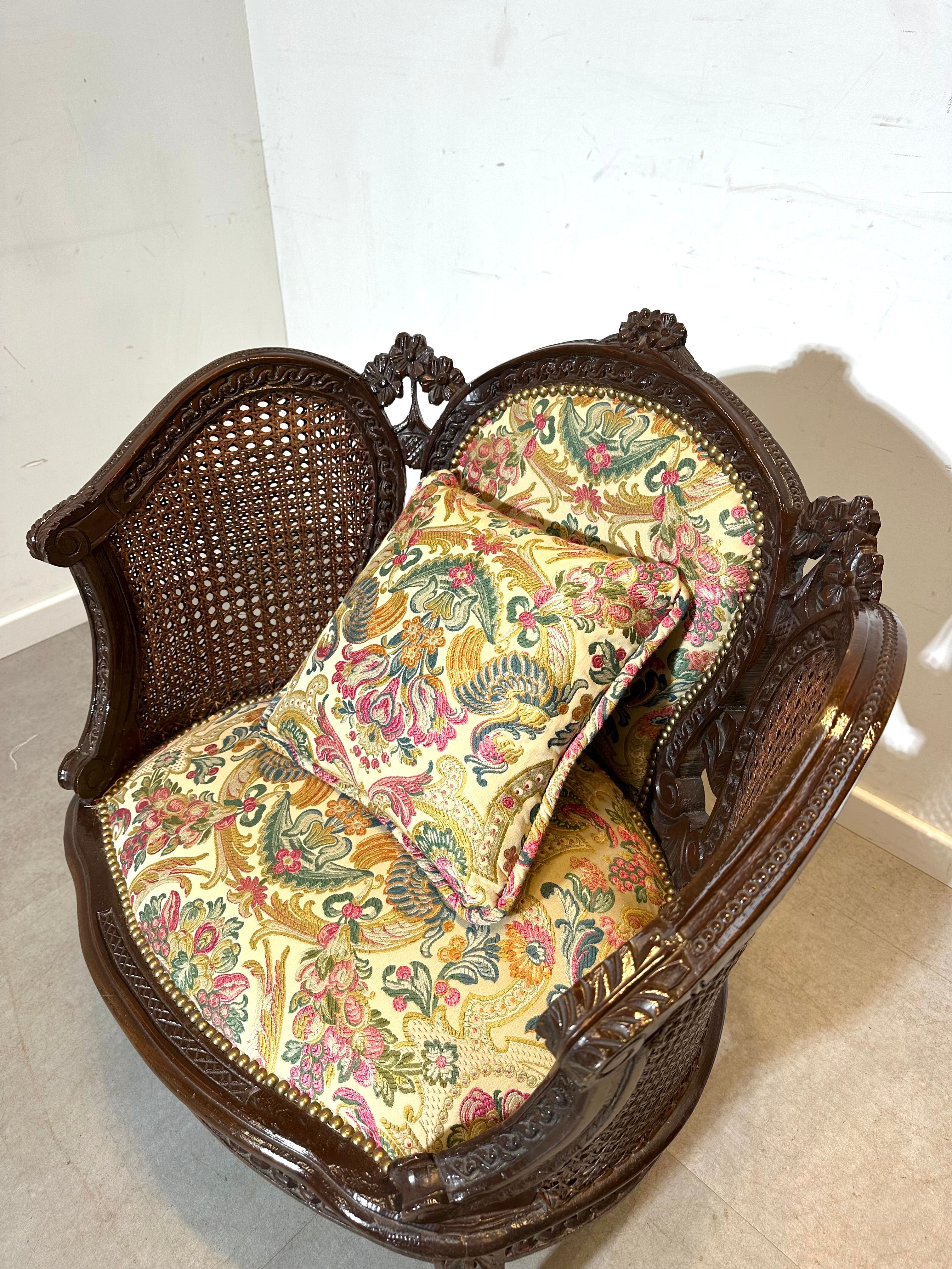 Antique French Bergère Chair