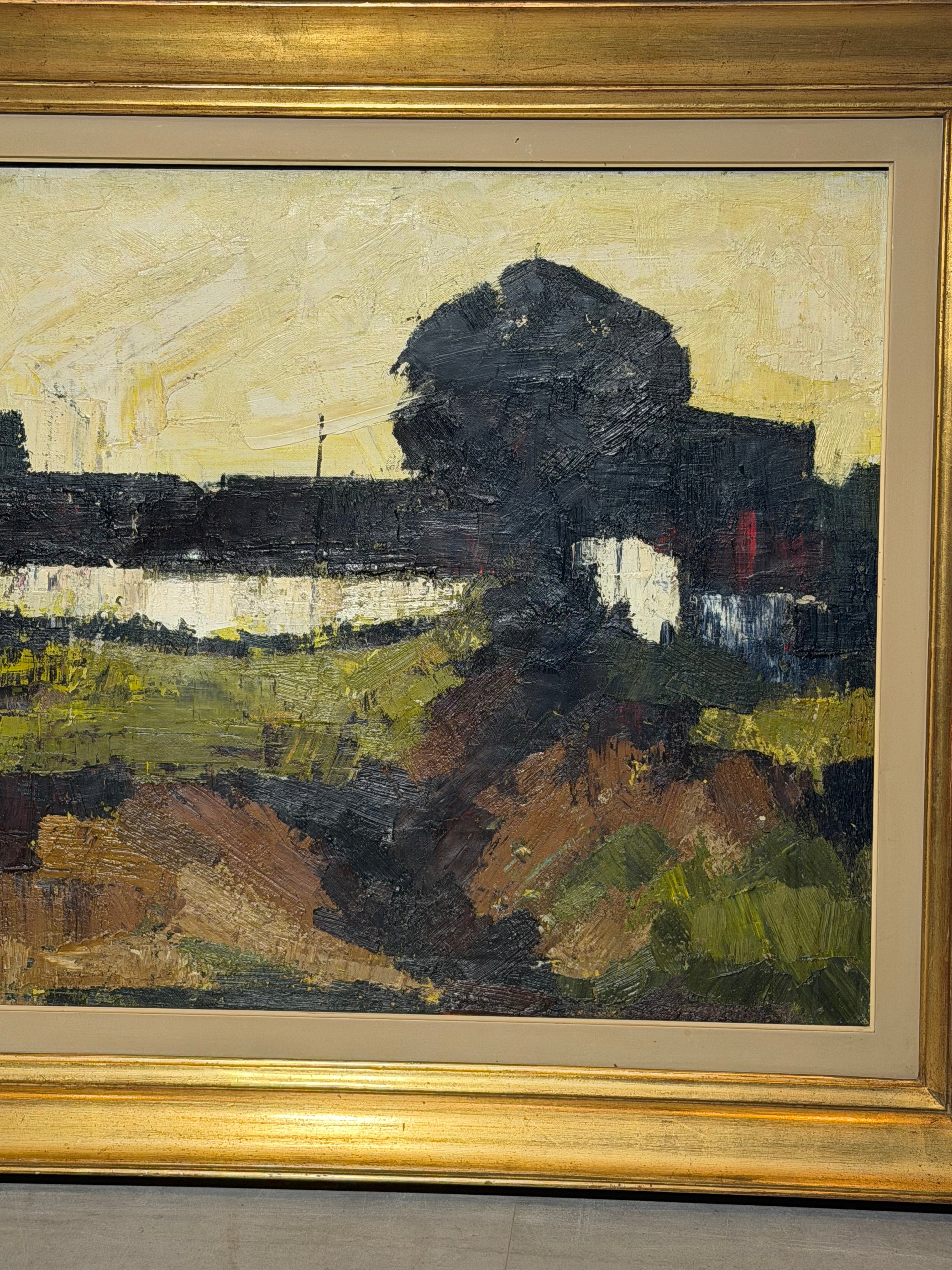 Rik Herman – Expressionist Landscape Painting – Oil on Canvas – 130 x 82 cm