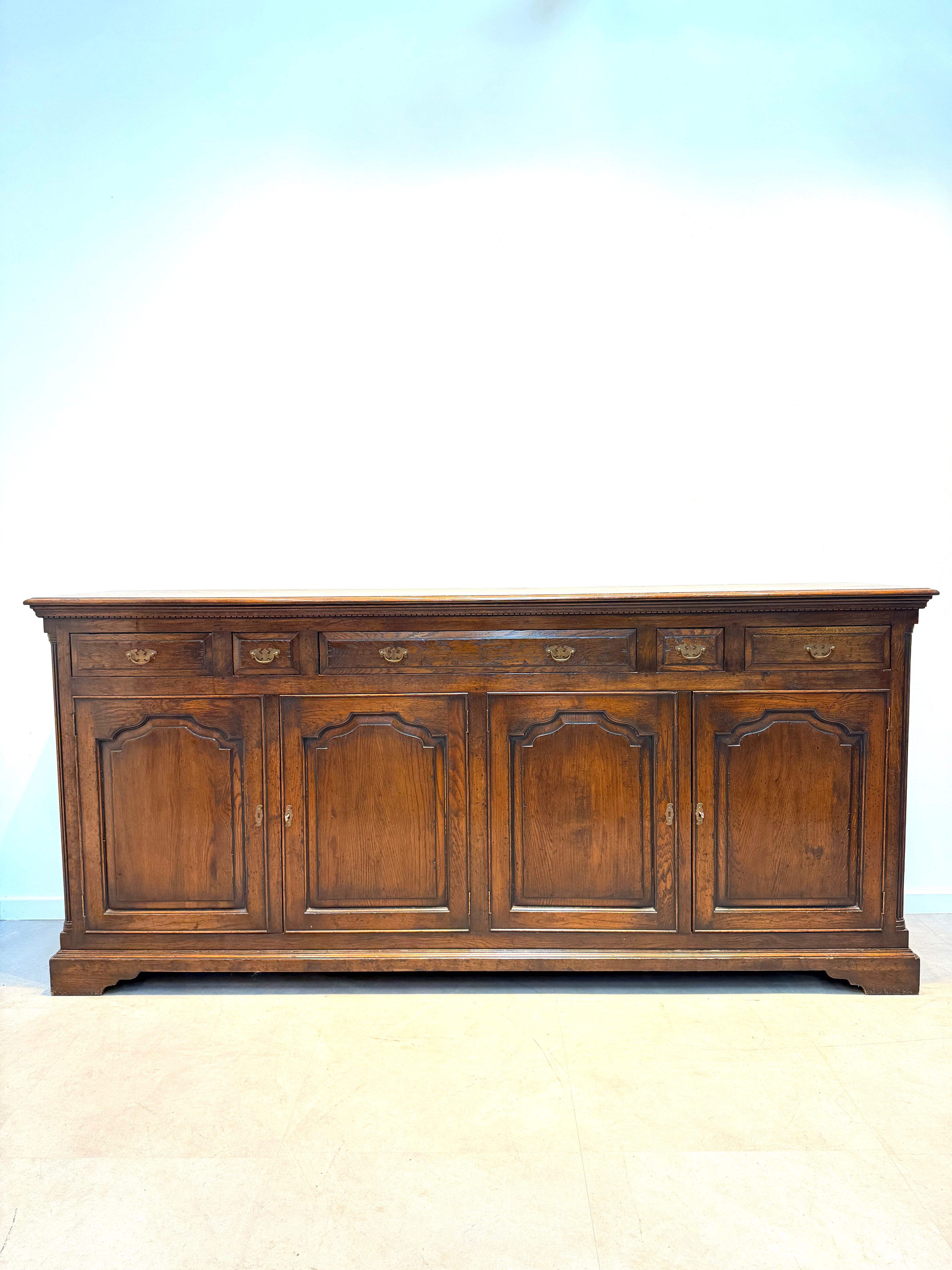 Old New England Oak Sideboard