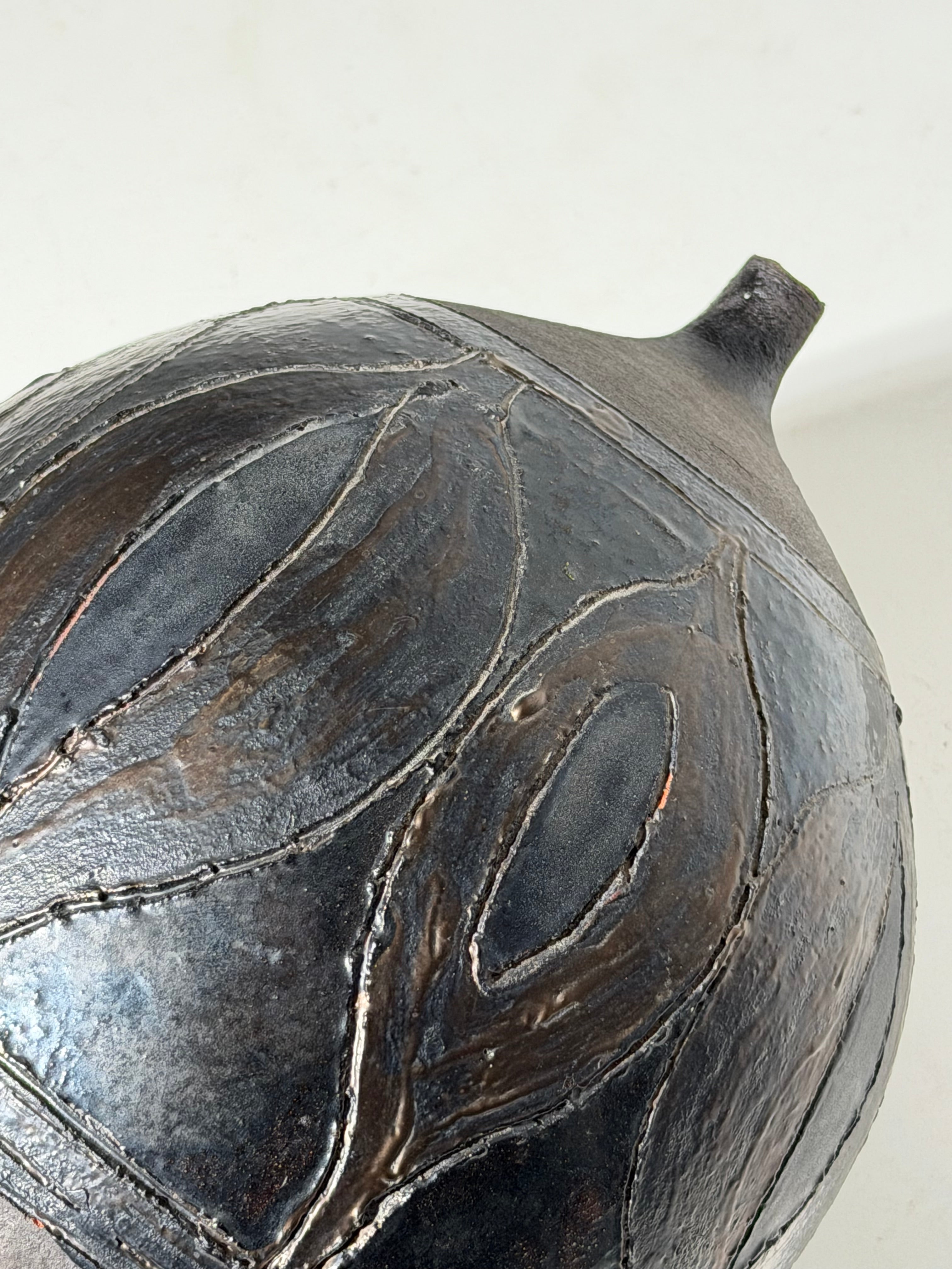 Vase en céramique vintage de Perignem, Belgique – Céramique artisanale, années 1960