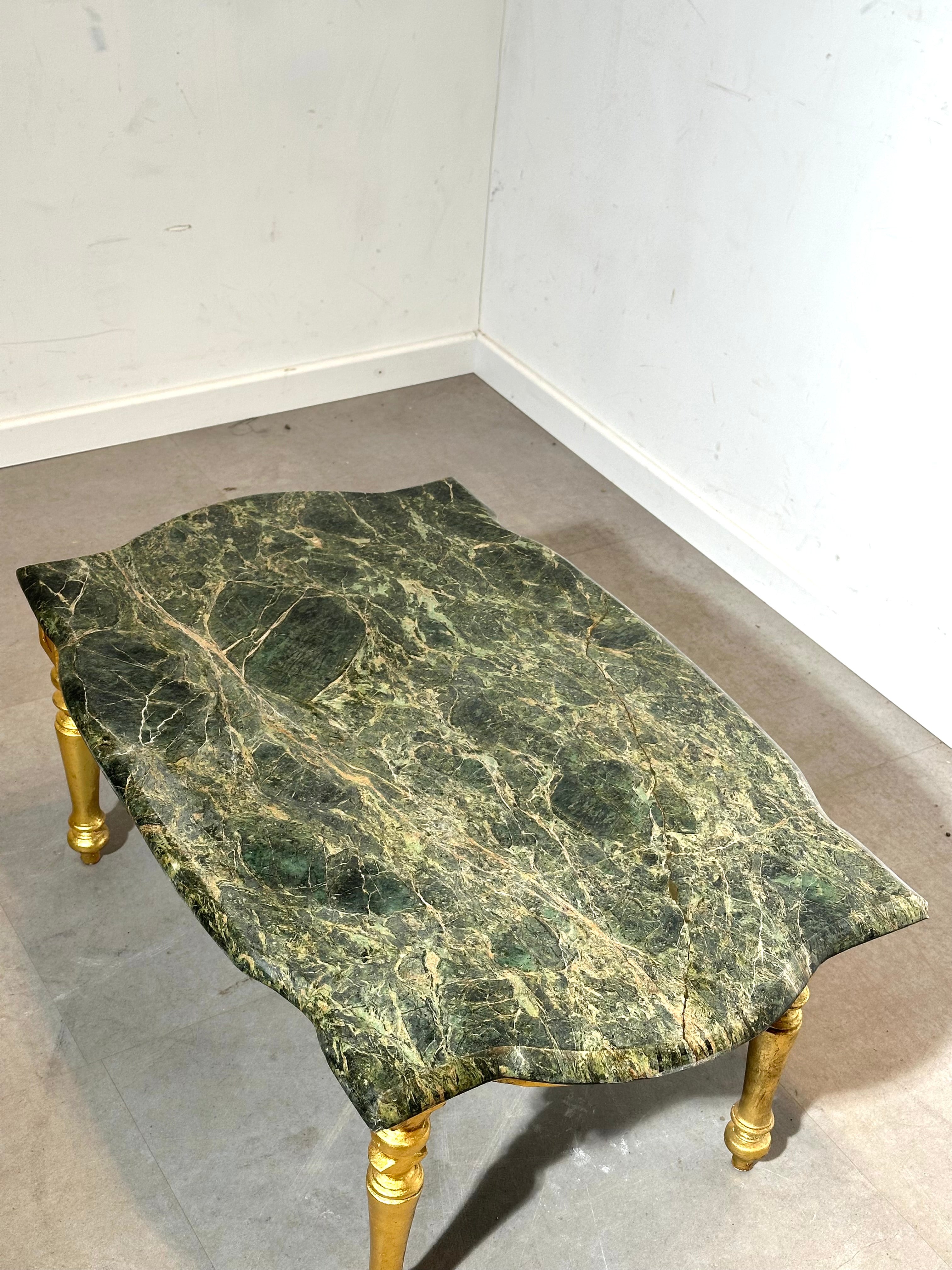 Antique French Louis XVI Style Salon Set + Marble Coffee Table