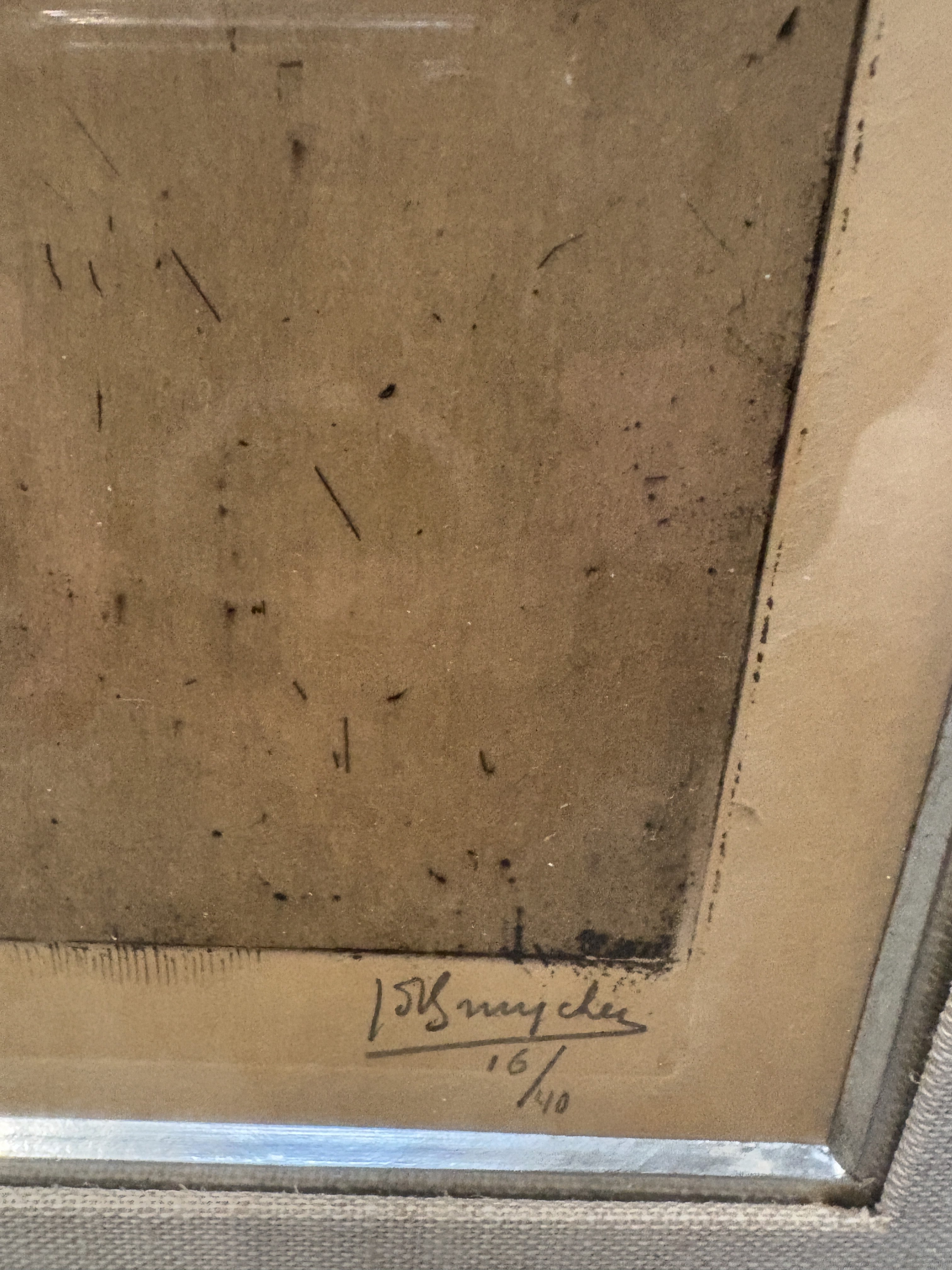 Etching Jules De Bruycker