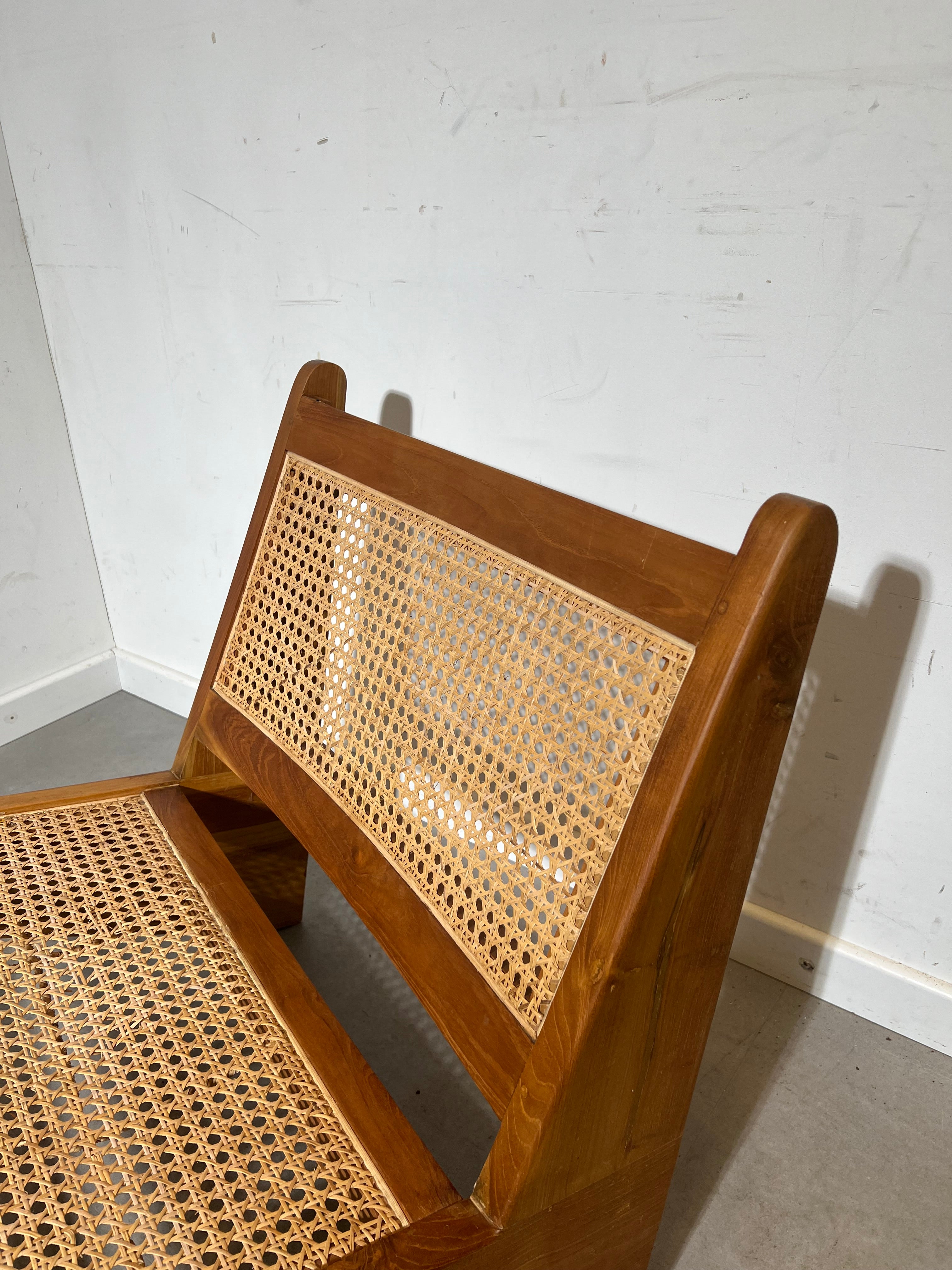 Kangaroo Lounge Chair In Teak & Rattan