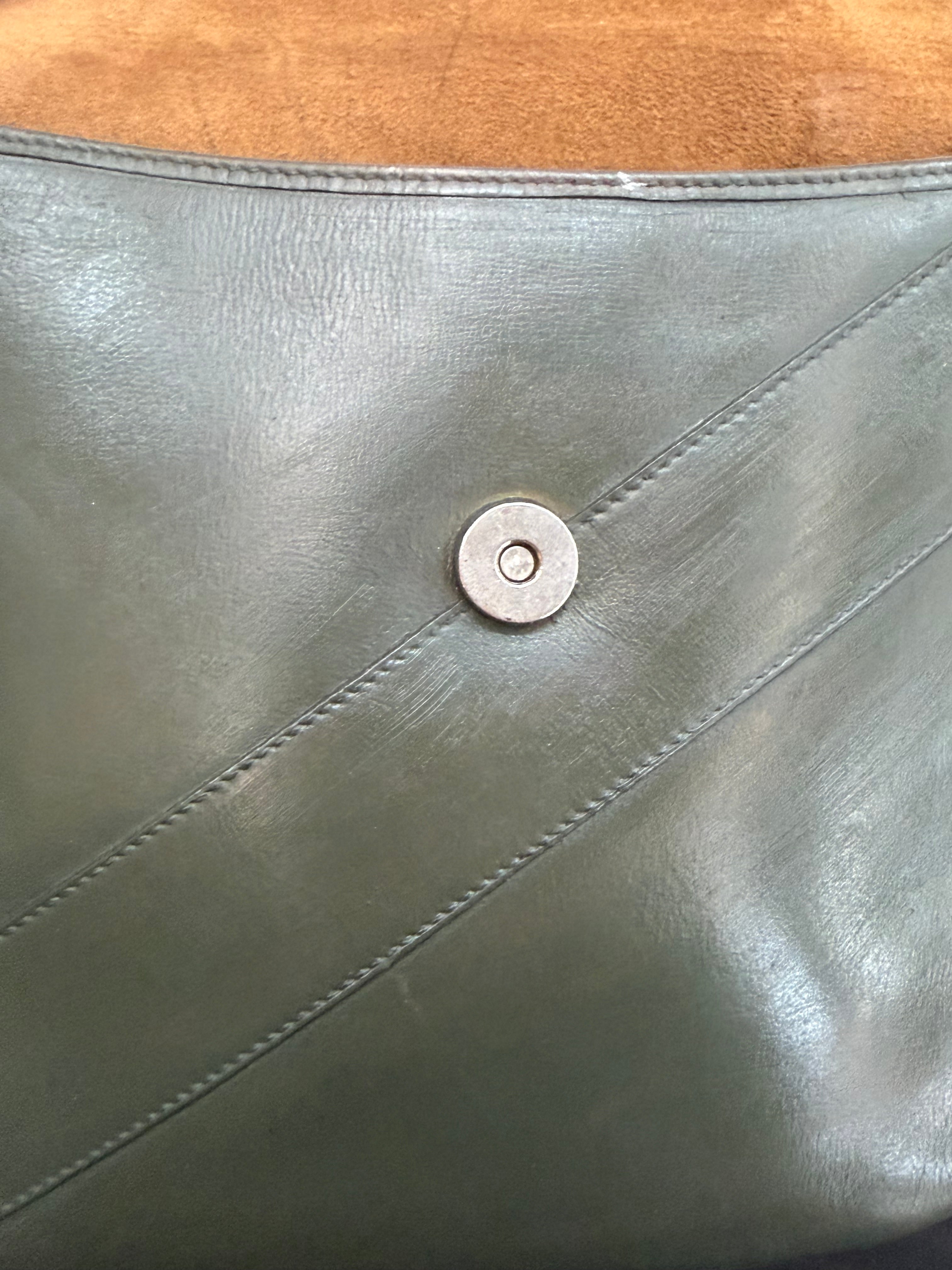 Delvaux Radieux Leather Crossbody Bag – Dark Green