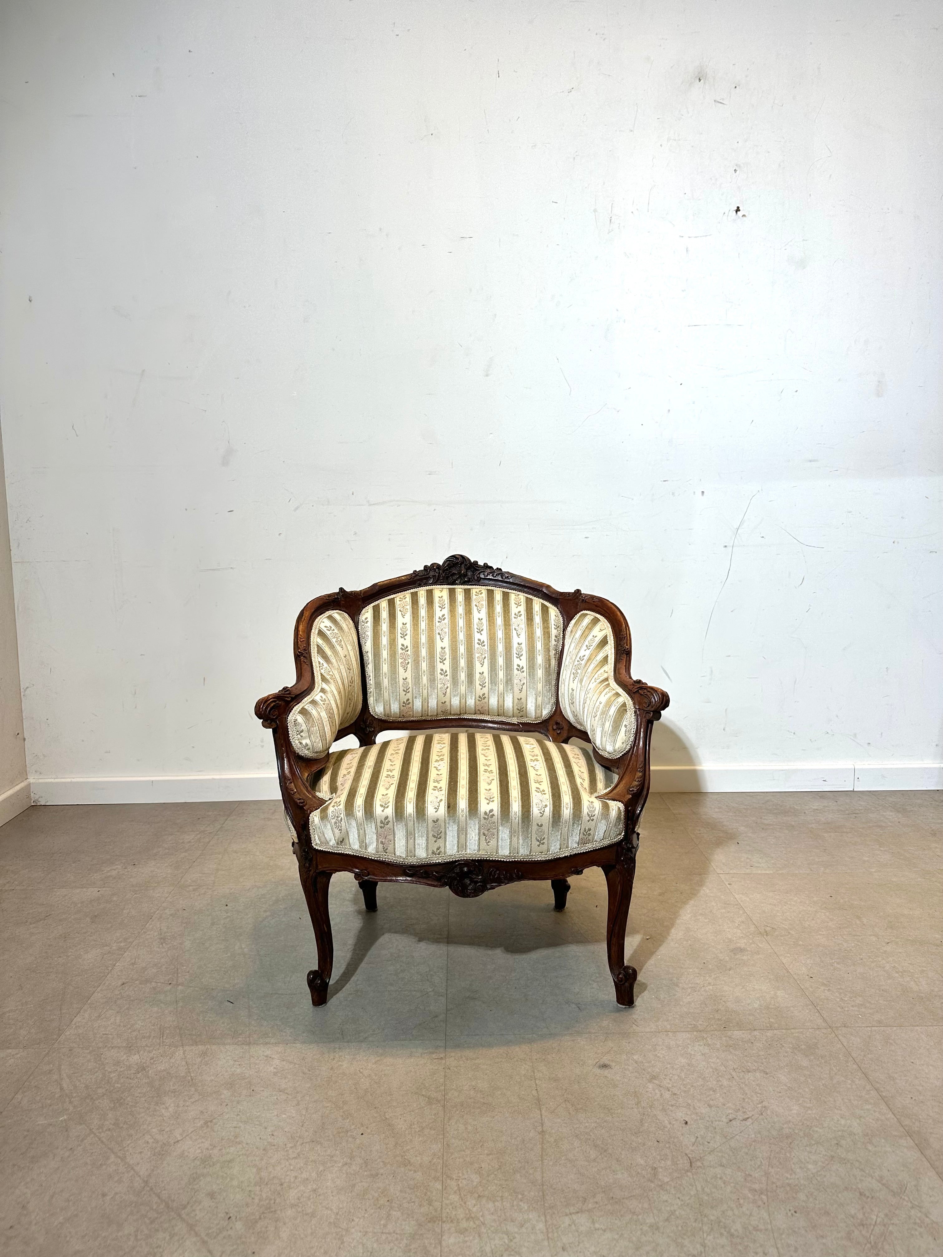 Antique Rococo Style small Armchair