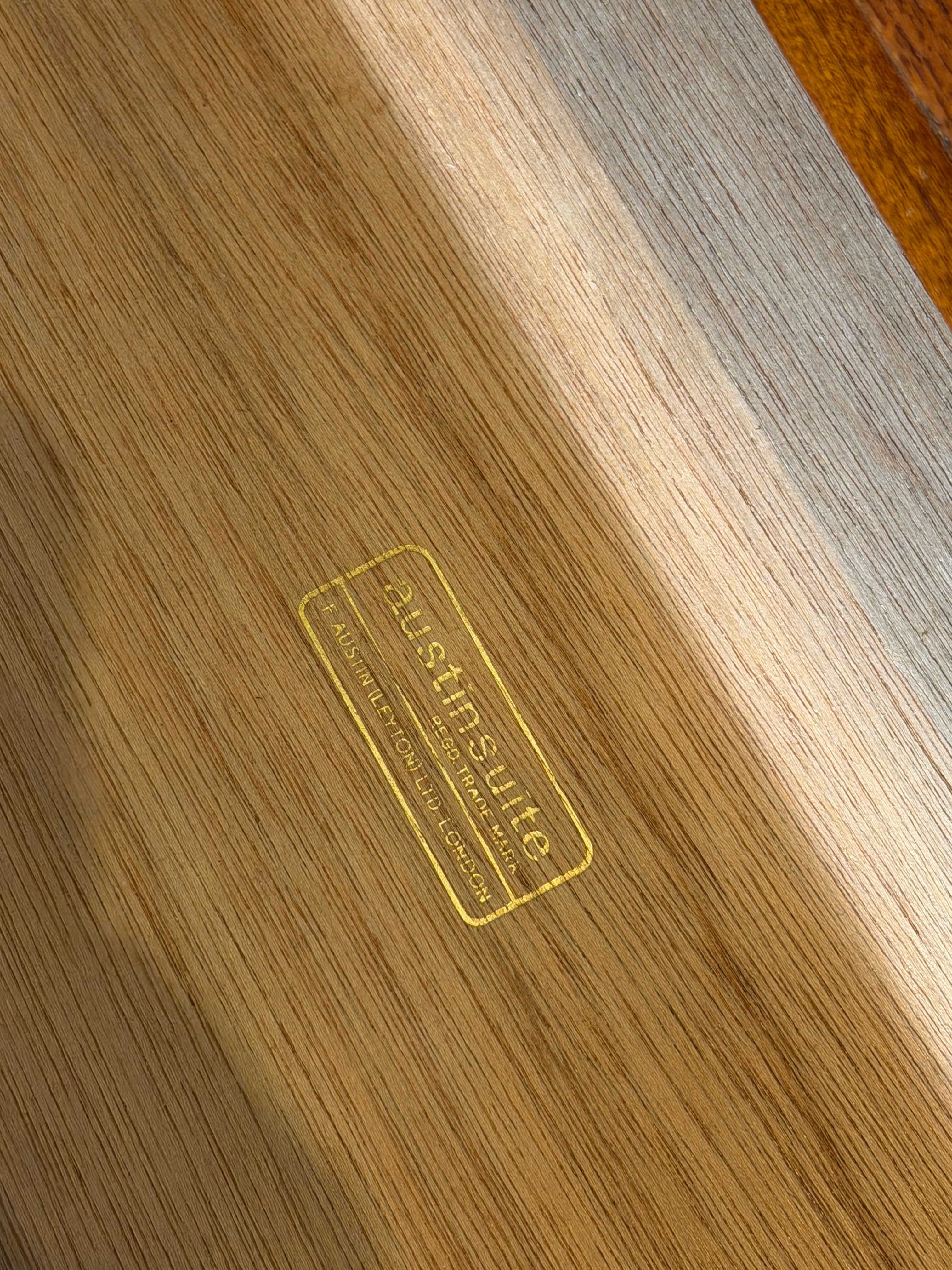 Bureau vintage Austinsuite en teck – Style moderne du milieu du siècle (Royaume-Uni, années 1960)