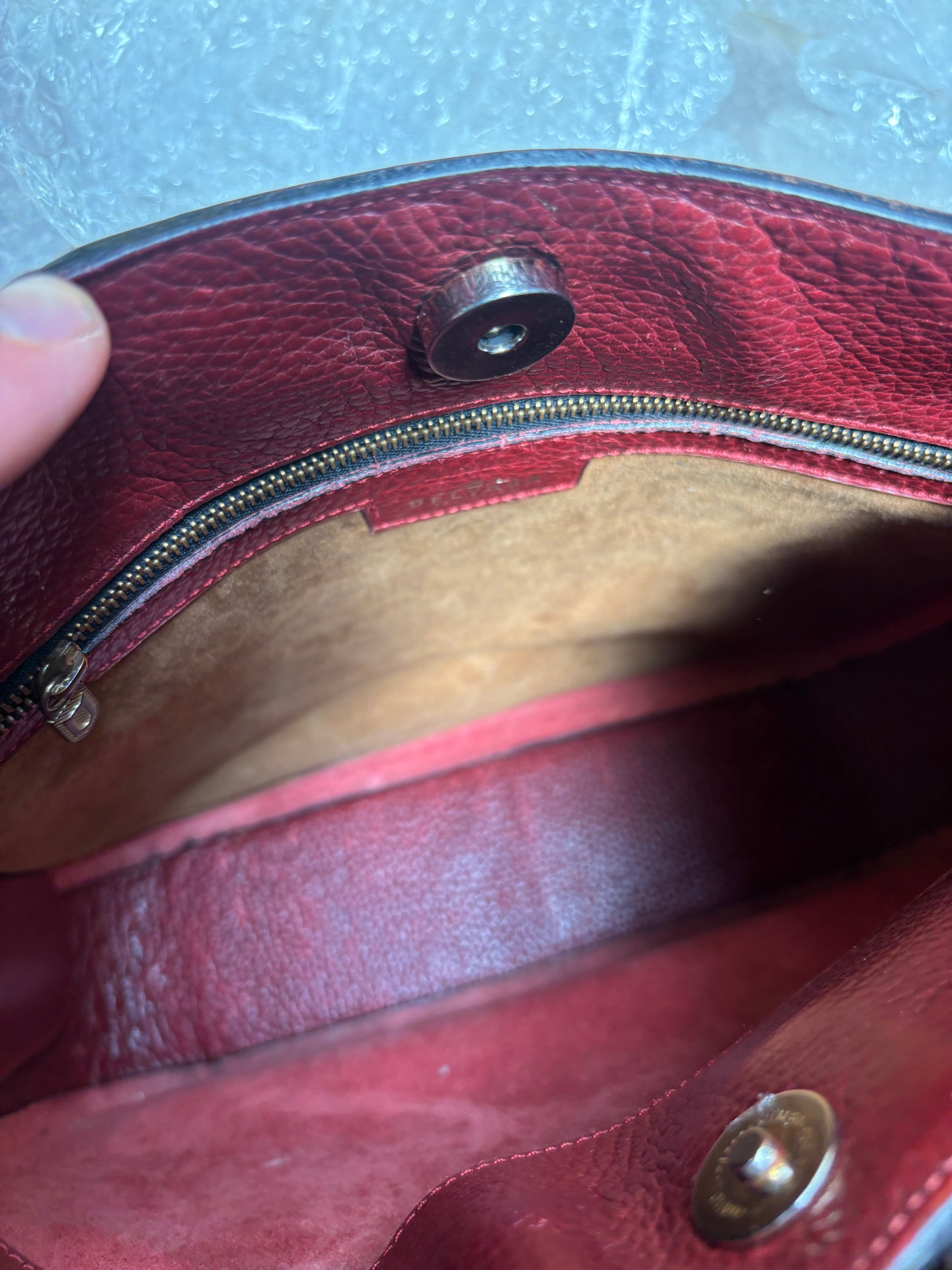 Sac bandoulière Delvaux Souverain rouge