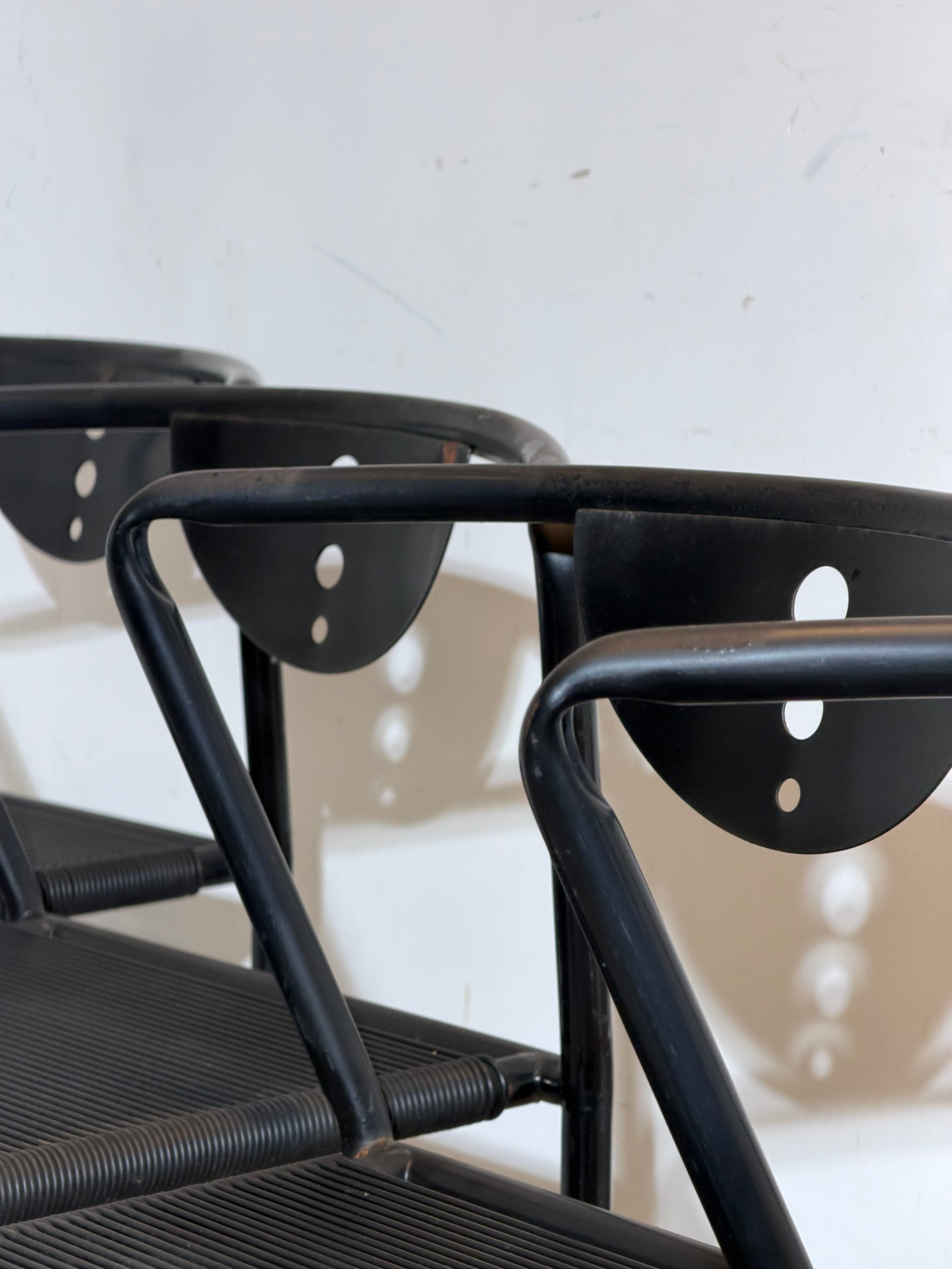 Giandomenico Belotti
Set of six ‘Spaghetti’ dining chairs
Italy, 1970s