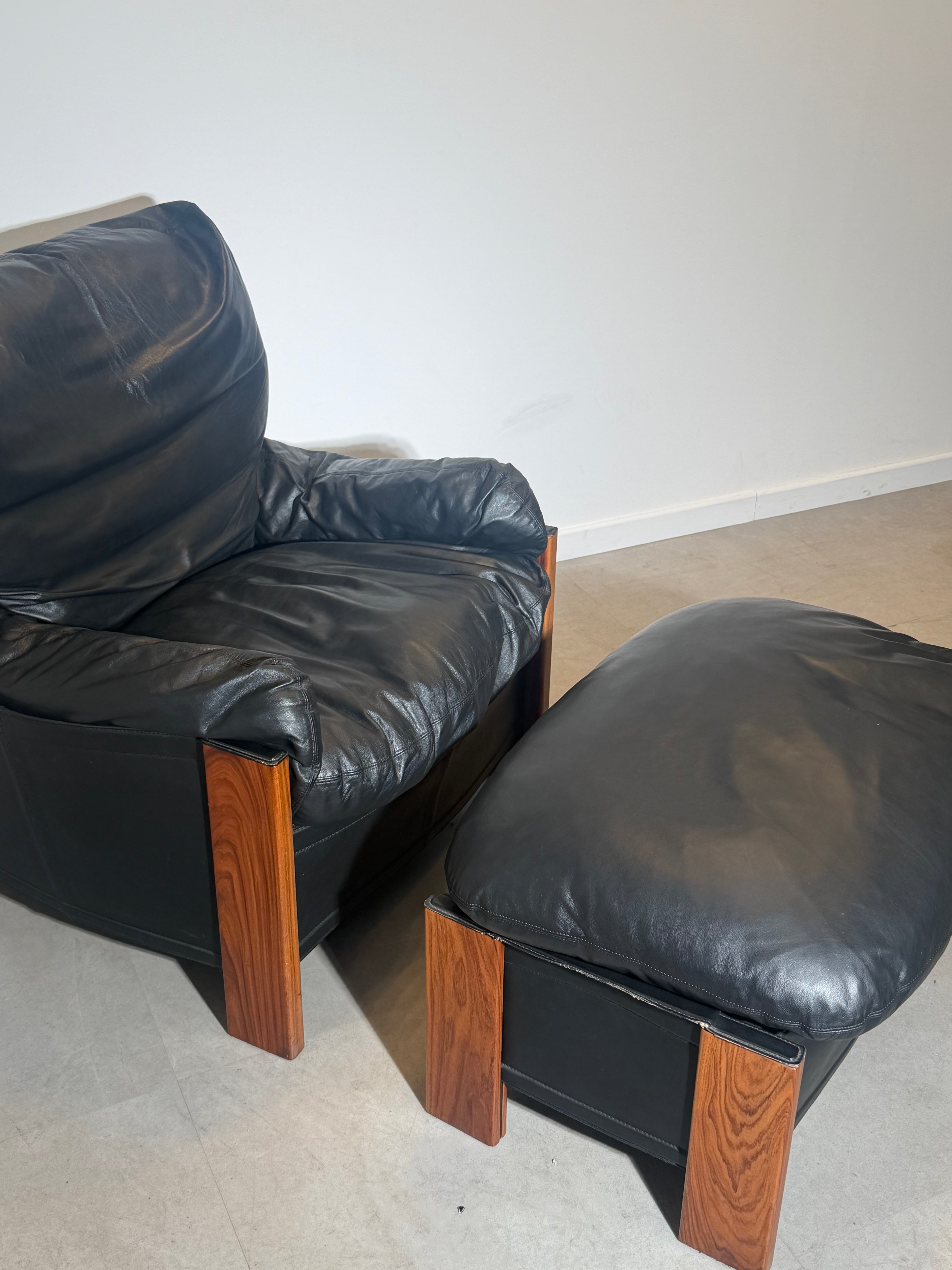 Lounge Chair & Ottoman by Afra & Tobia Scarpa for Maxalto