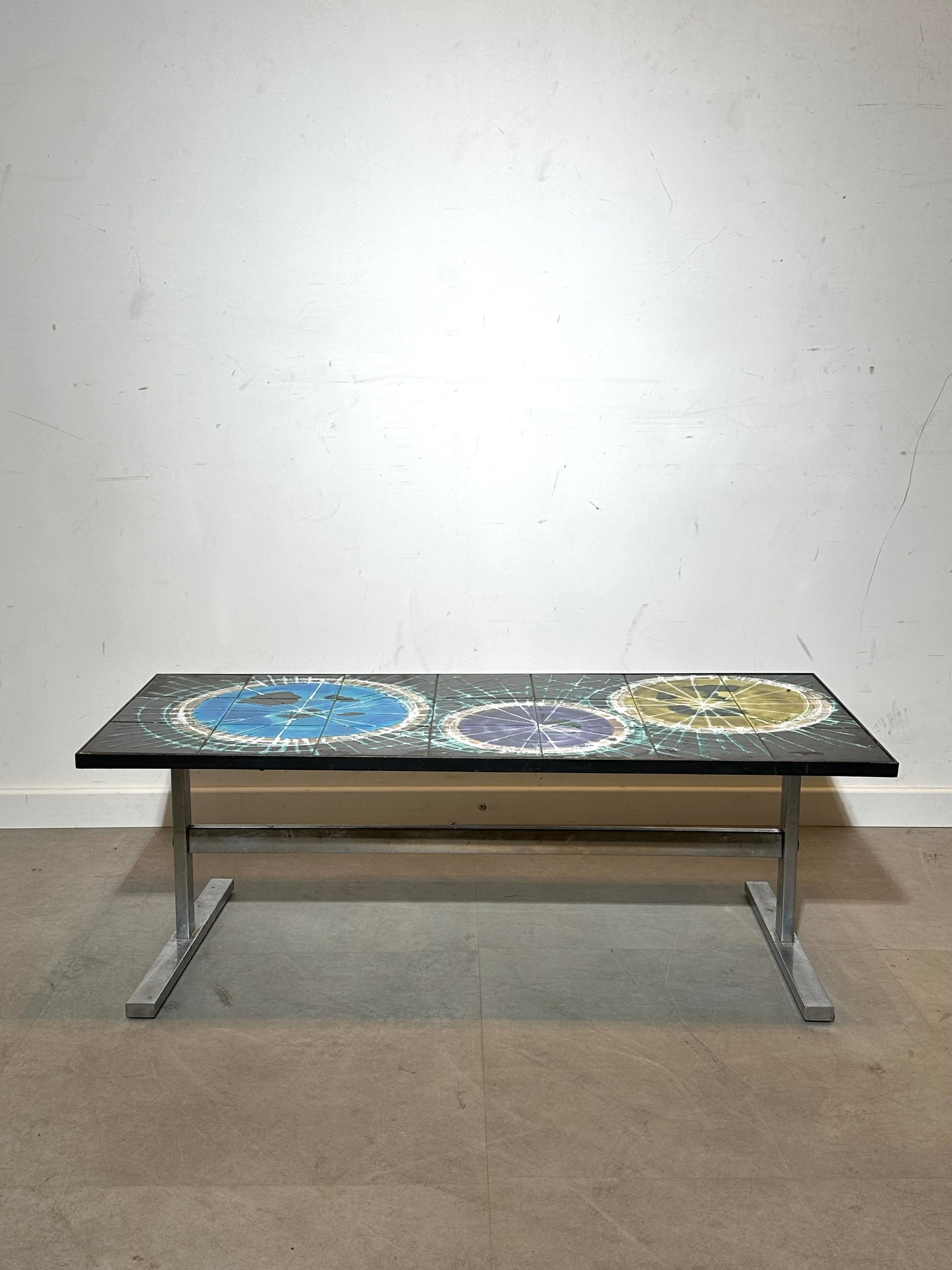 Belgian Ceramic Tile Coffee Table by Belarti